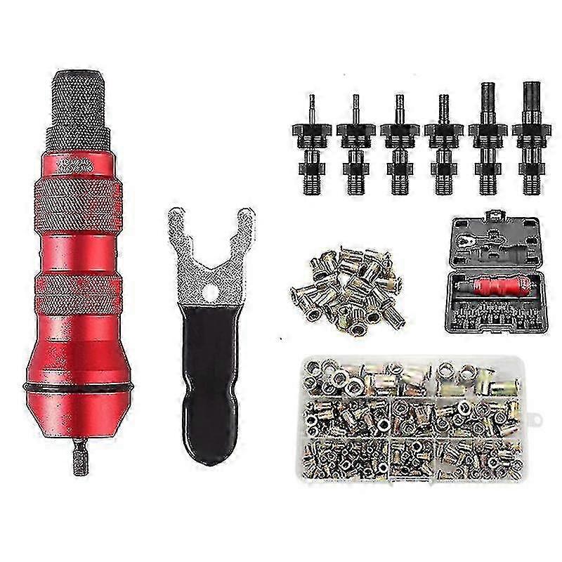 M3-m10 Cordless Electric Rivet Nut Tool Converter, Insert Nut Tool Household Rivet Nut Kit With 150 -Y