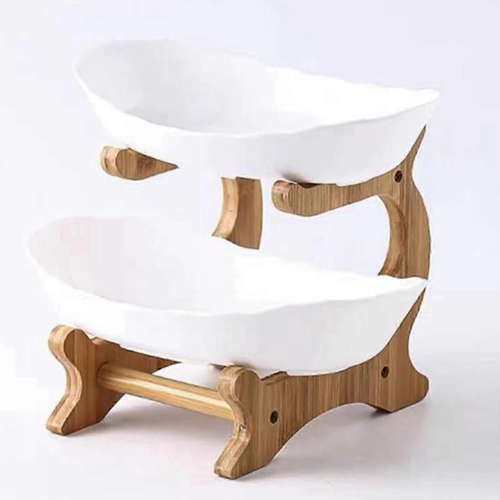 Space-Saving Tiered Fruit Bowl for Small Kitchens