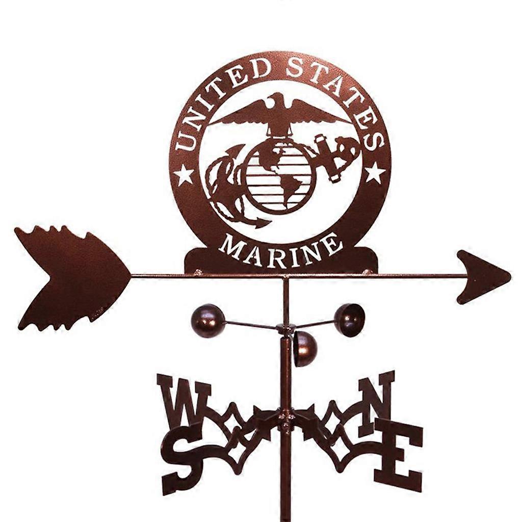 Stainless Steel Weathervane Weather Vane Wind Direction Indicator Farmhouse Garden Weather Vane Spinner Measuring