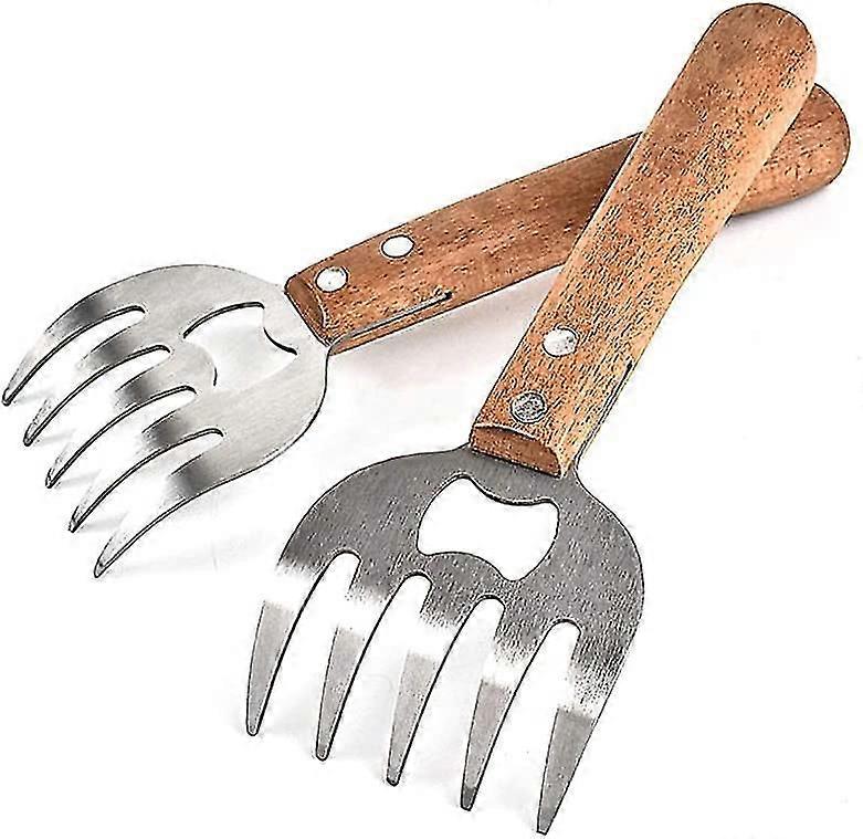 Meat Claws Meat remover,2 Pieces BBQ Pulled Pork Meat Shredder Bear Claws Stainless Steel Meat Handler,Pulled Pork & Meat Claws Meat Shredder Forks an