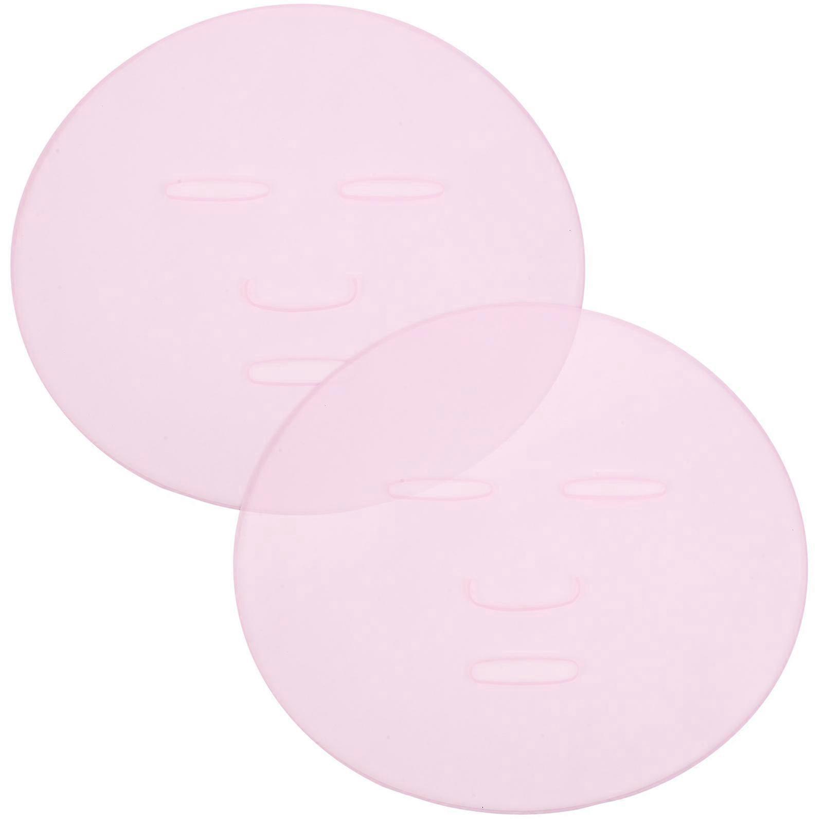 2Pcs Silicone Mask Tray for Moisturizing, Makeup Tool, 22.5x19.2cm, White
