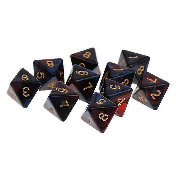 5-10pack 10pcs 8 Sided Dice D8 Polyhedral Dice for Dungeons and Dragons Table