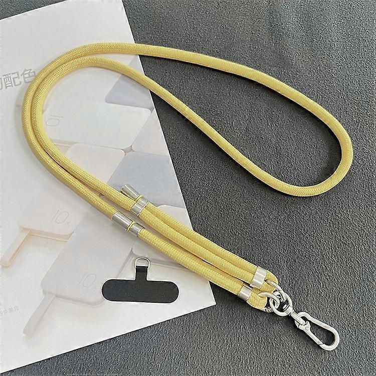 8mm telefonsnodd med patch metallspänne polyester justerbar axelrem, längd: 1,5 m