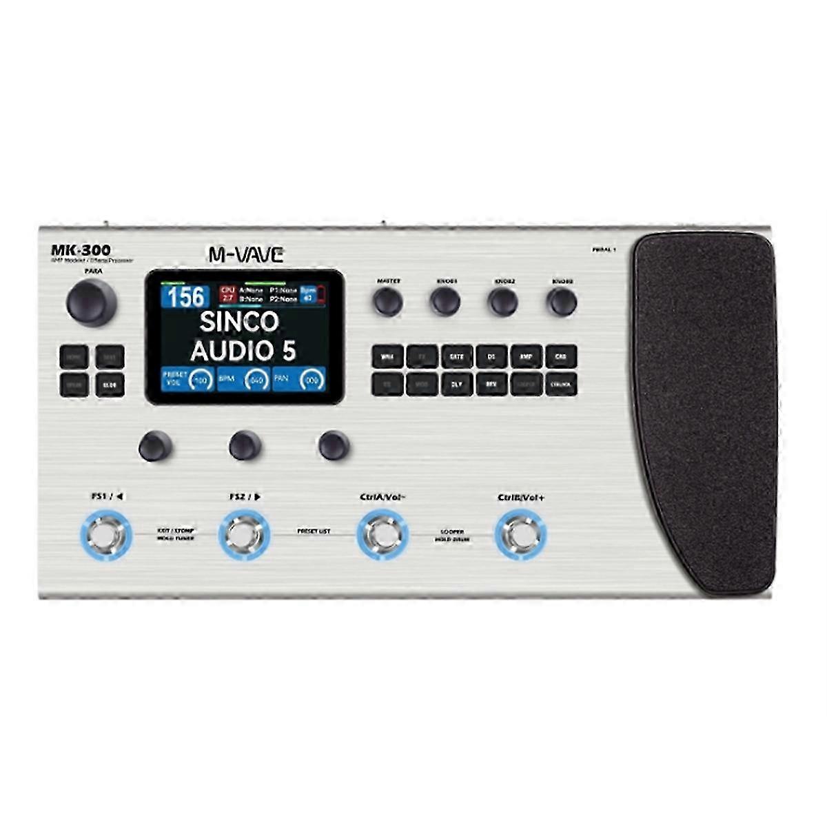 -300 Guitar Multi Effect Processor Ann Neural Modeling 120amp 10h Battery+300s Looper+128 Drum Mid