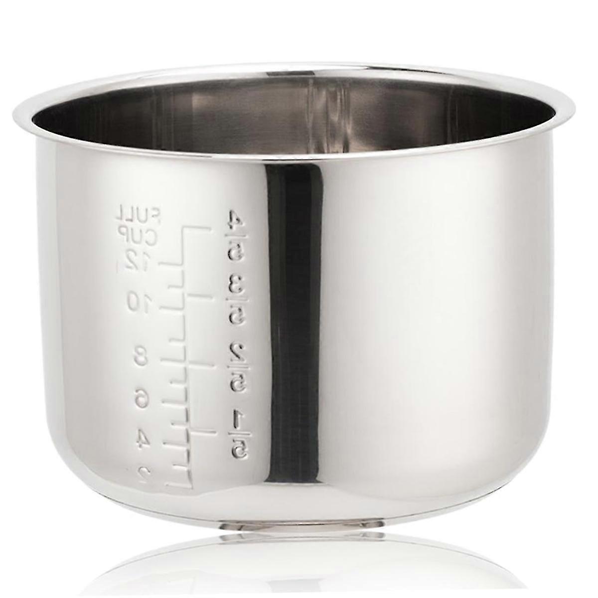 Stainless Steel Rice Cooker Inner Pot 5L,with Scale for Rice Pot Rice Cooker Rice Cooker Inner Pot
