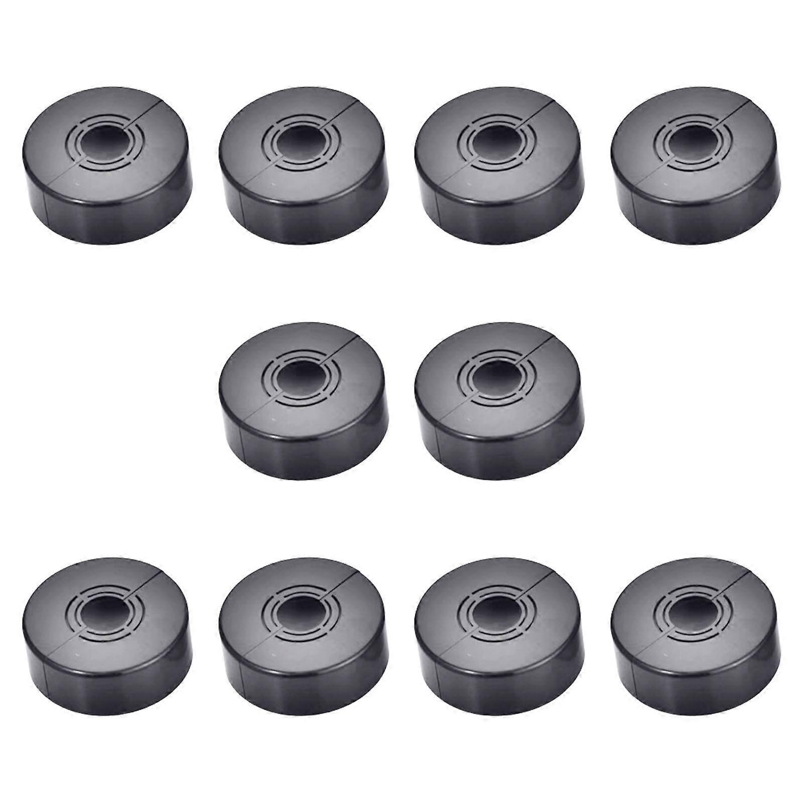 Pack of 10 Split Designs Shower Faucet Covers High Coverage Bathroom Pipe Concealers Easy Installation ABS Materials  Gun gray