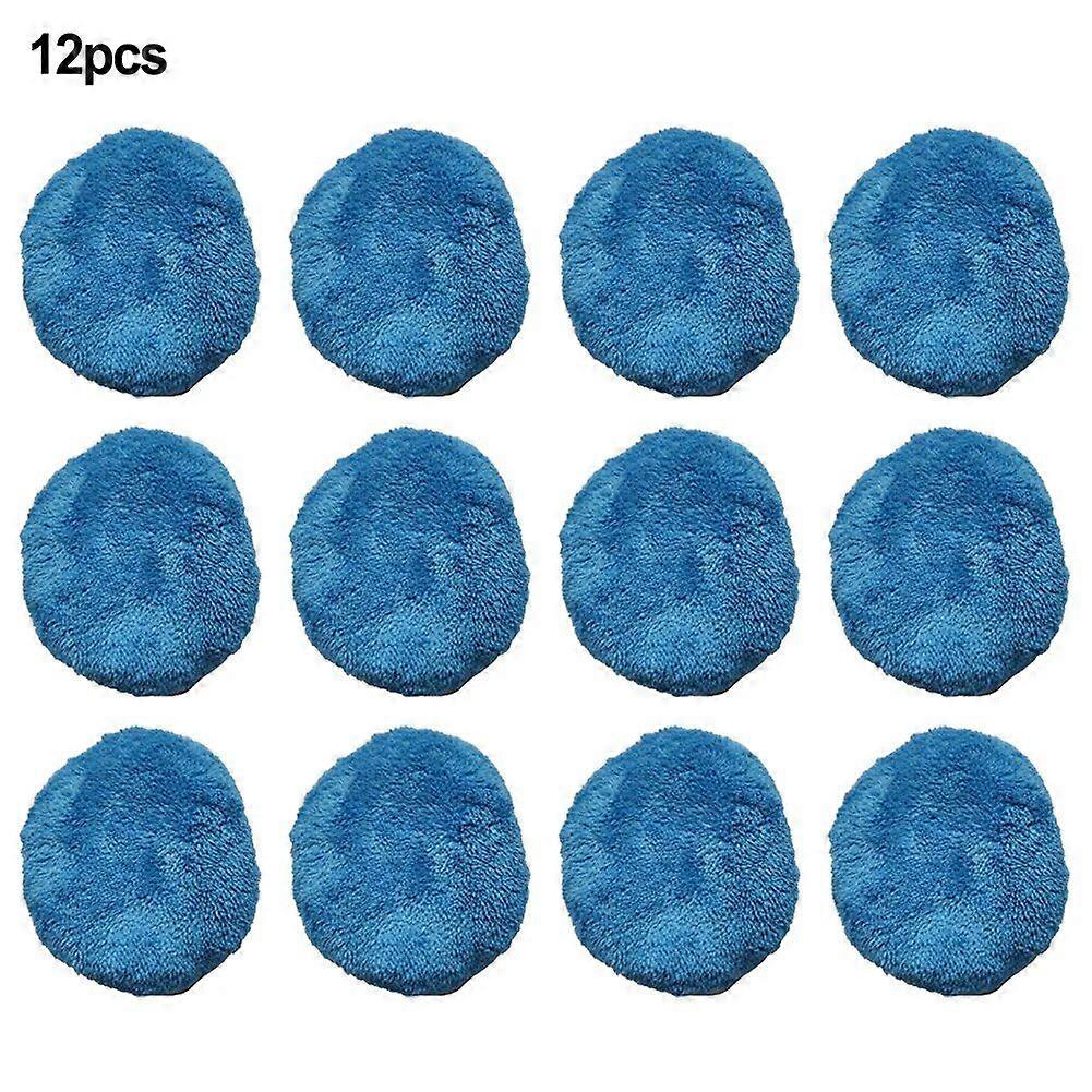 12pcs Round Cleaning Mops for Purerobo w-r3s Robot Vacuum Cleaner Clean Cloth Universal Dry and Wet Mop Cloths