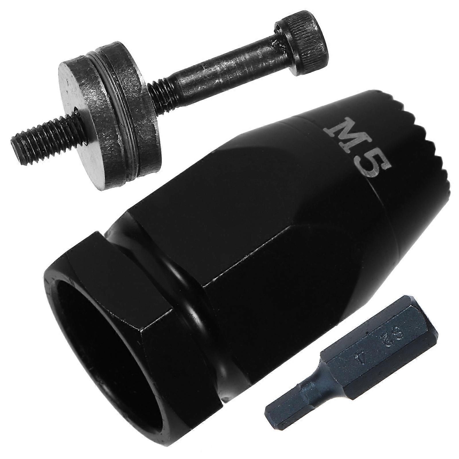 Air Riveter Pull Setter Pneumatic Tool Rivet Nut Head Kit Maintenance Technicians Carbon Steel Compact Design Drill Adapter 1 Set