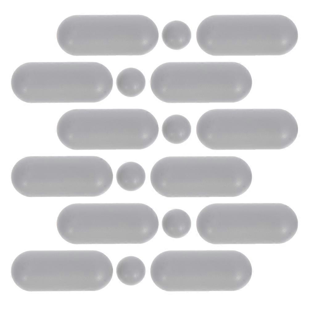 Universal Toilet Seat Pad Non-Slip Toilet Bumpers Waterproof Easy to Clean Square Shape for Home Use 18Pcs