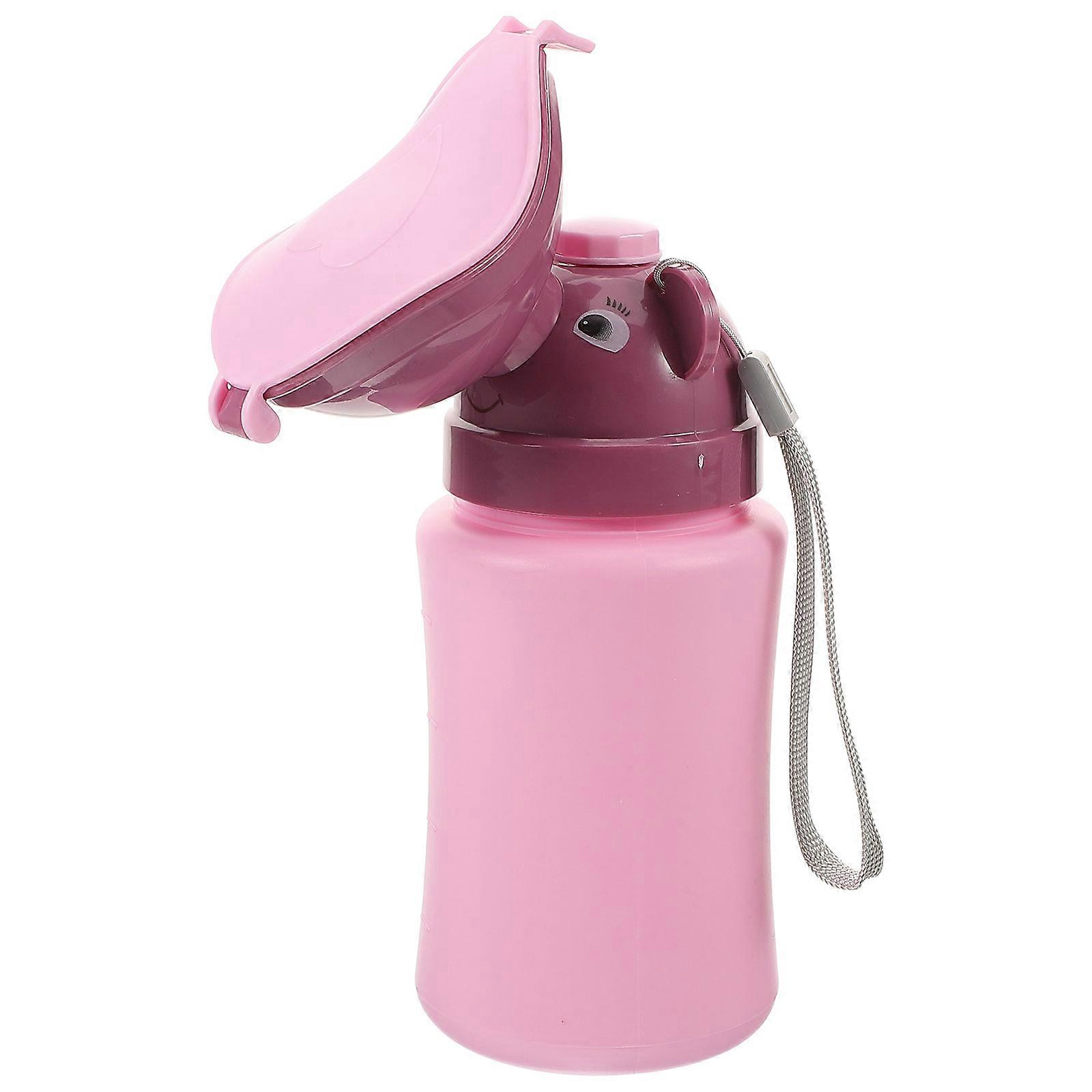 Portable Travel Potty – Safe, Compact Urinal for Nighttime, Camping, and Travel – Fun Pink Design for Emergency Use