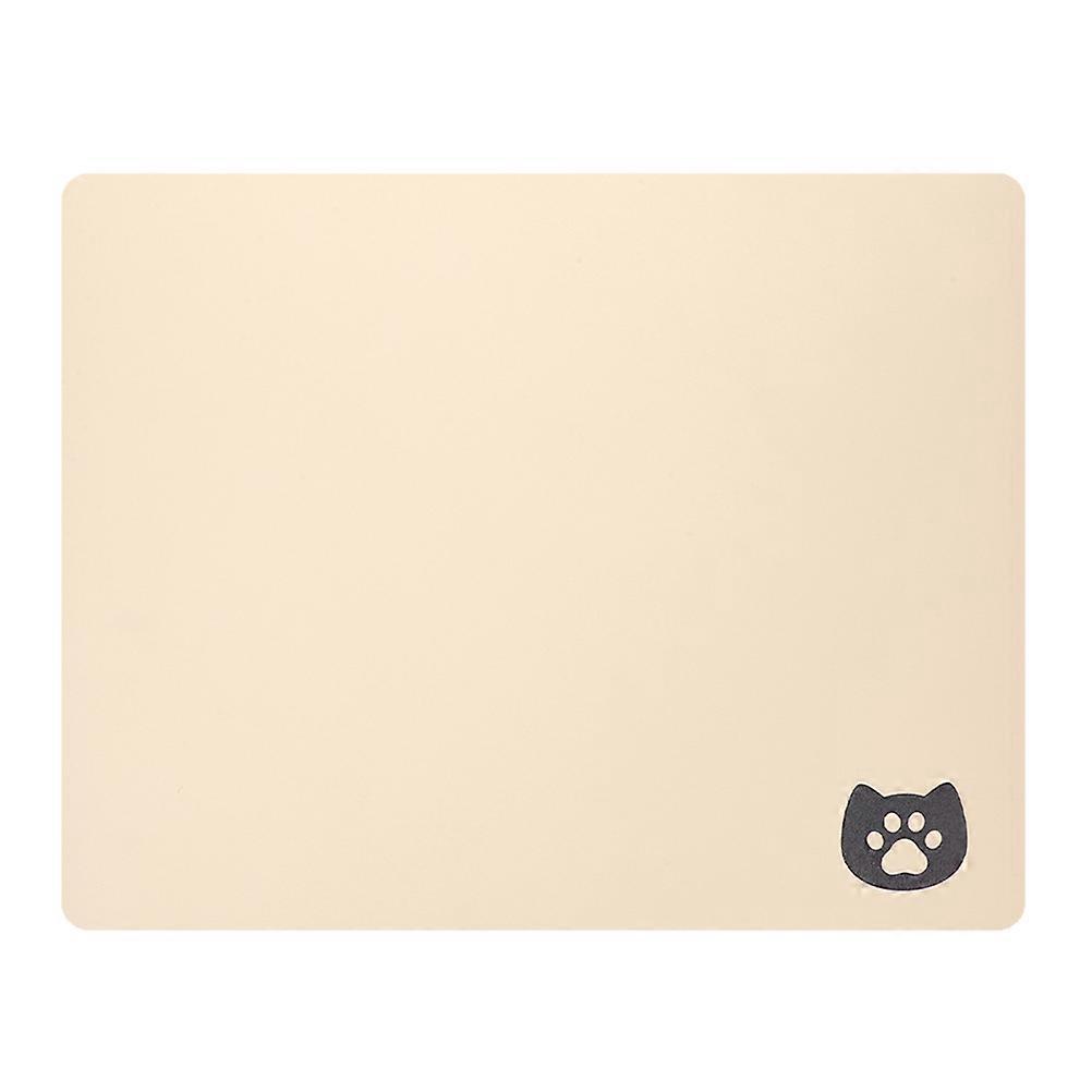 Pet Feeding Mat Water Absorption Durability Multi-functional Use Cream 40.00X30.00X0.40CM 1Set