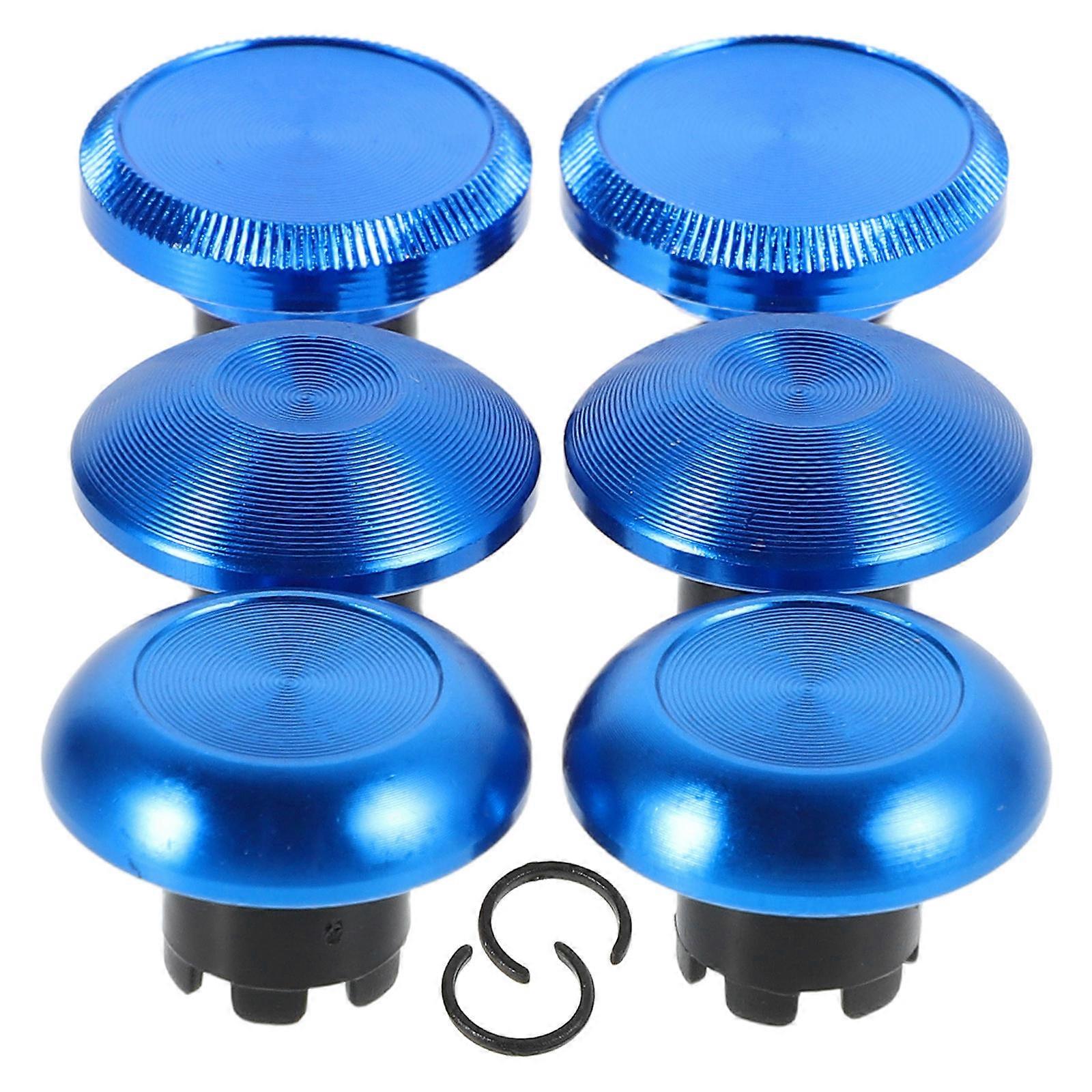 Controller Thumbstick Replacements Metal Thumbstick Caps Gaming Enhancements Precision Control Blue 8Pcs