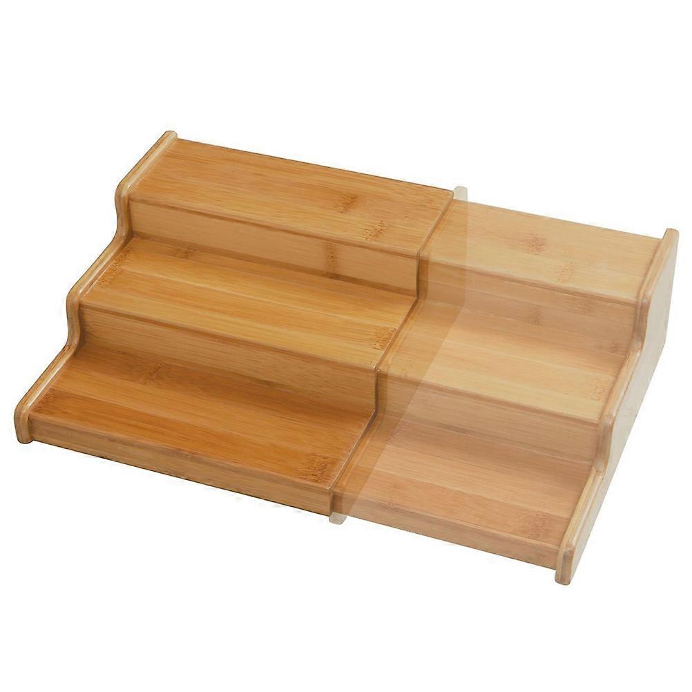 Bamboo Organize Rack Three-Layer Storage Shelf Multi-Functional 1Pack