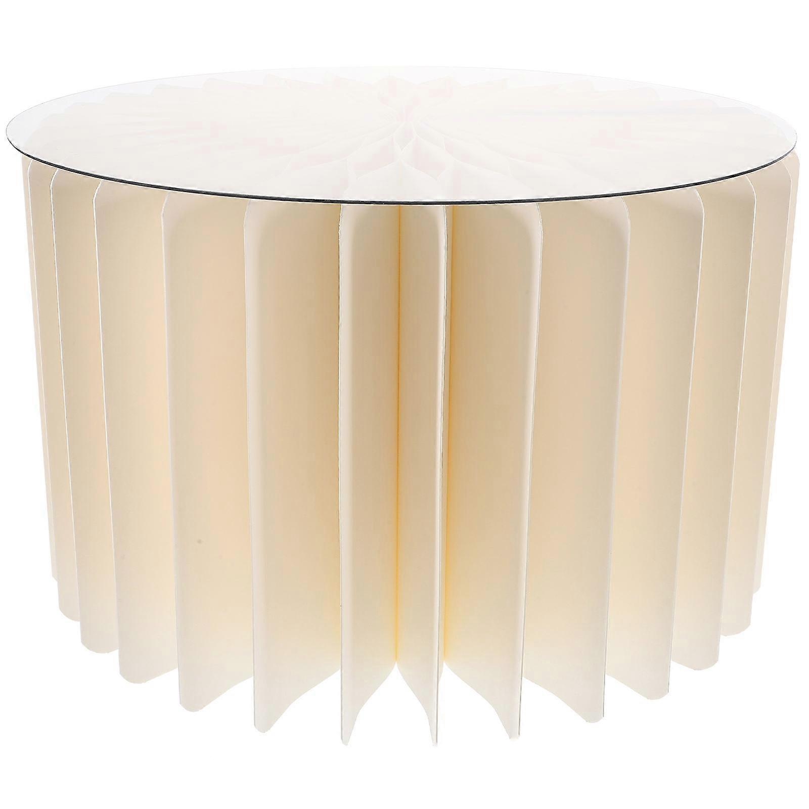 パーティーウェディングセンターピースライトイエロー11.79X11.79X7.47inディスプレイスタンド1パックのためのラウンドシリンダー台座スタンド