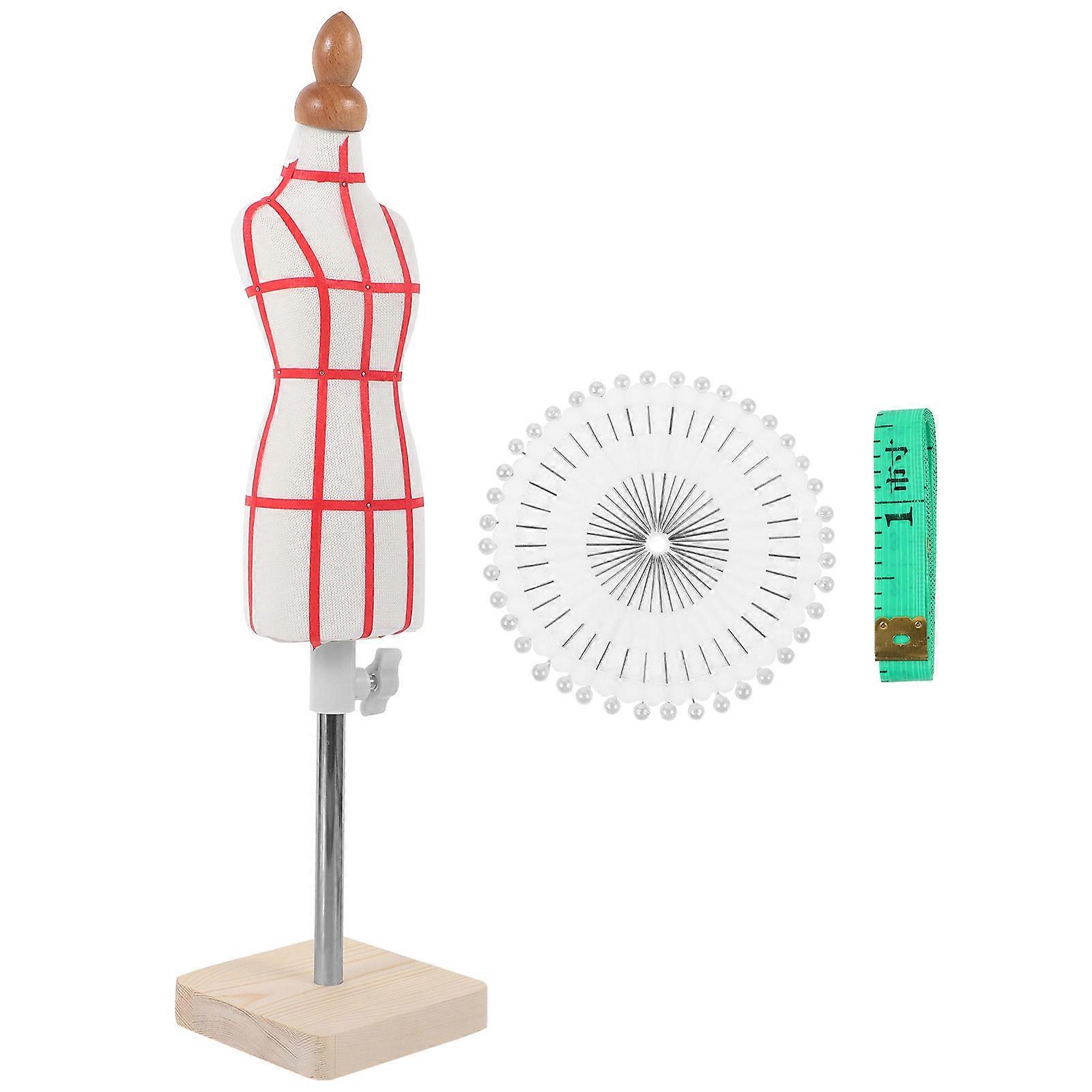 Dressmaker Mannequin for Sewing and Decoration Durable Wood and Cotton Cloth Material Assorted Color