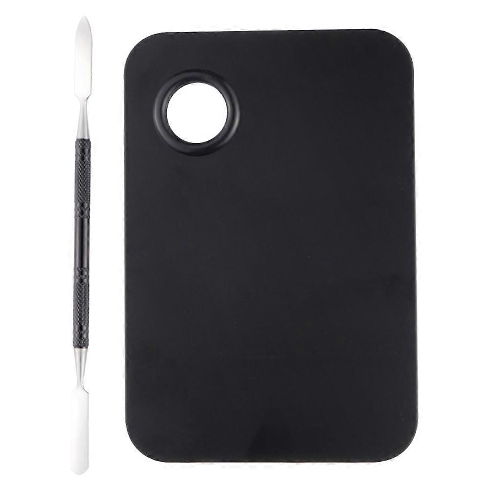 Makeup Mixing Palette Nail Art Tools Set Professional Nail Art Large Size Black 2Pcs