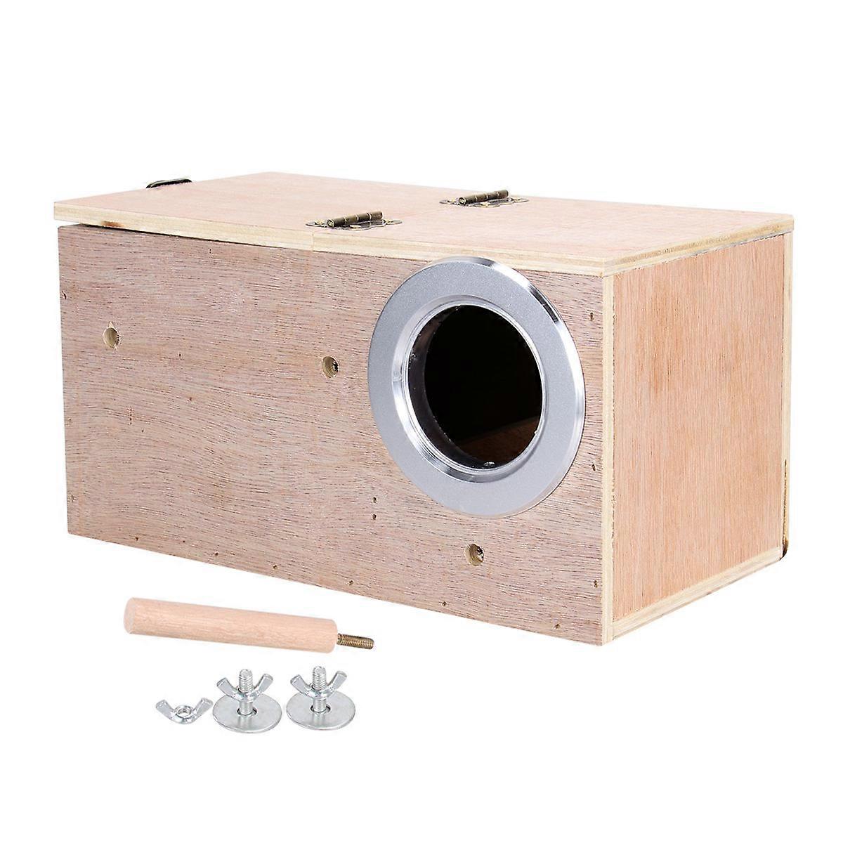 Bird Nesting Boxes Budgie Nesting Box Incubator Parrot Nature Simulation Square Shape 25x14x14cm 1Pack
