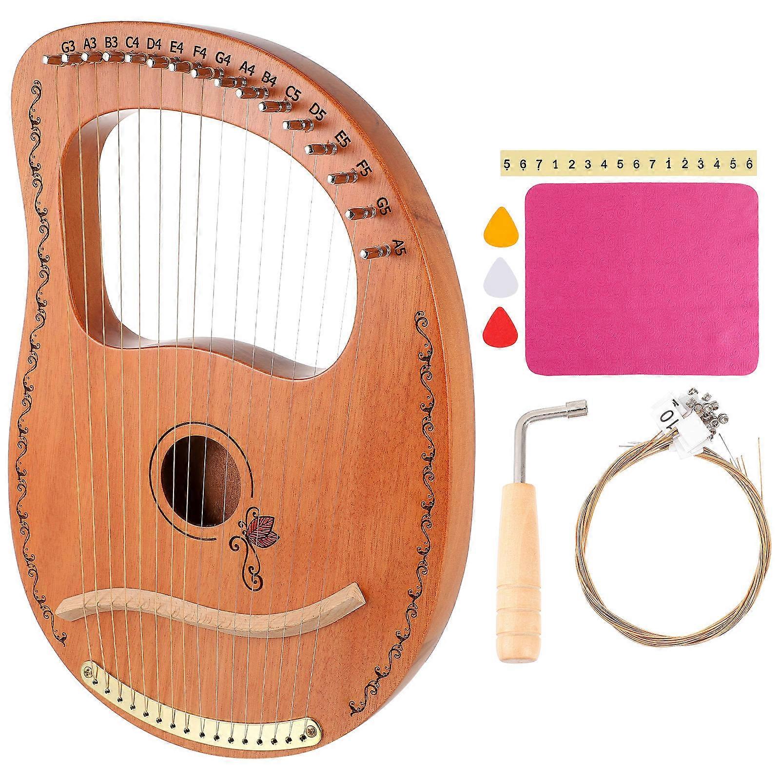 String Lyre Harp for Beginners – Portable Musical Instrument with Delicate Craftsmanship for Music Lovers