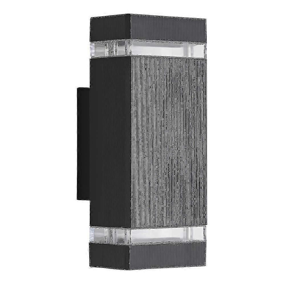 Moderna lámpara de pie negro al aire libre