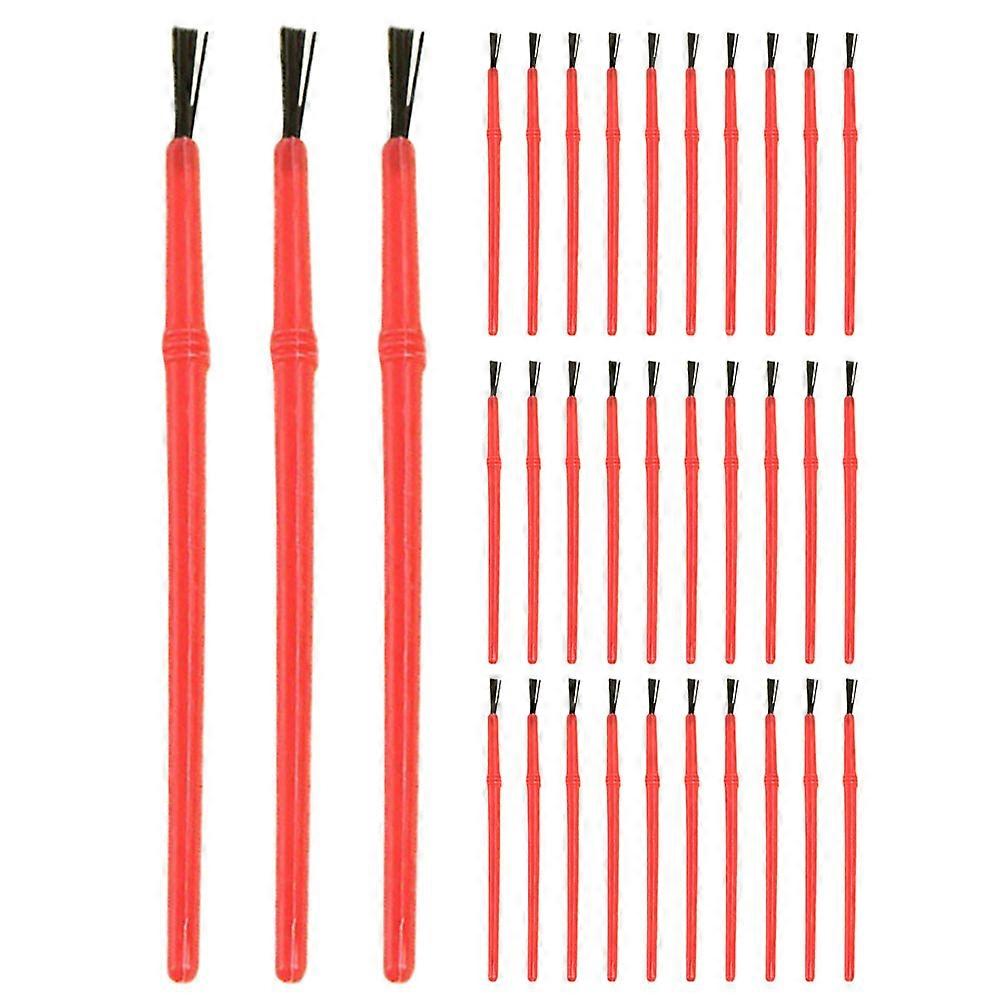 Classroom Paint Brushes Precision Small Brushes for Toddlers DIY Art Projects Red 16.50X0.50X0.50CM 50Set