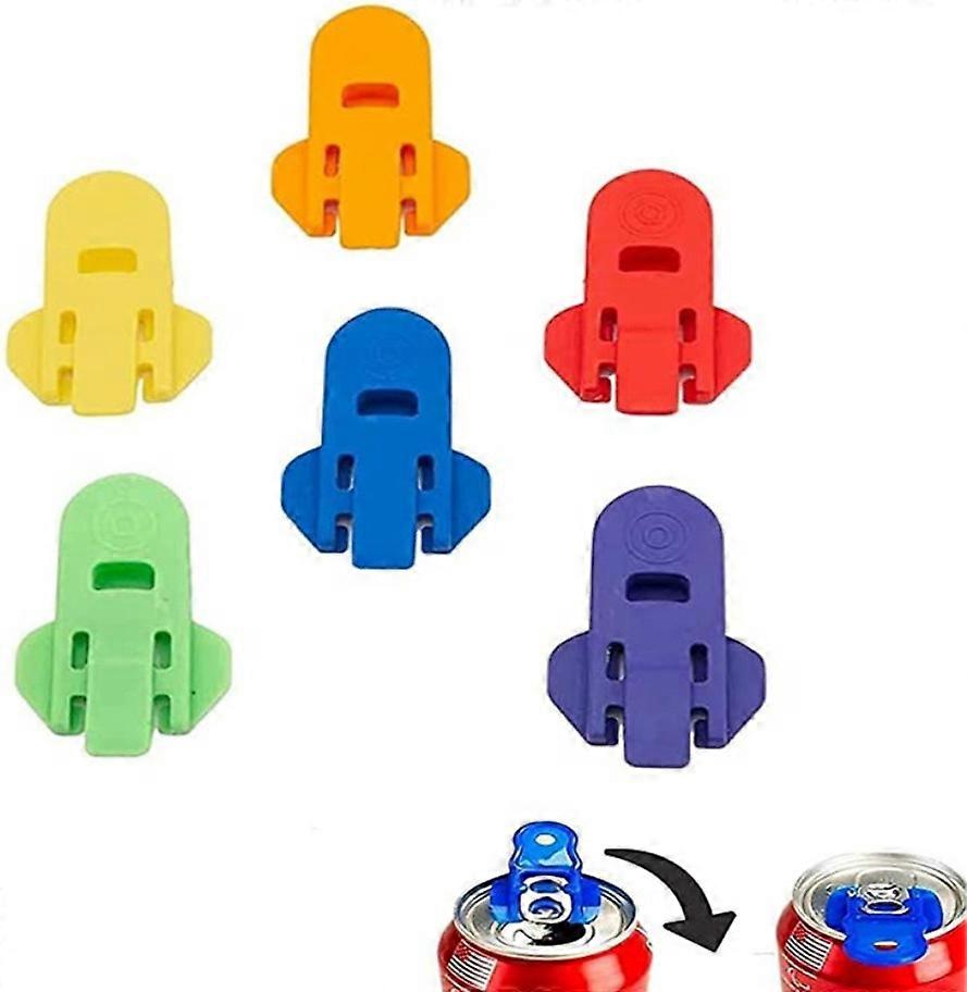 Plastic bottle opener does not hurt your hands, bottle opener against ash (6 packs - random color - bag),