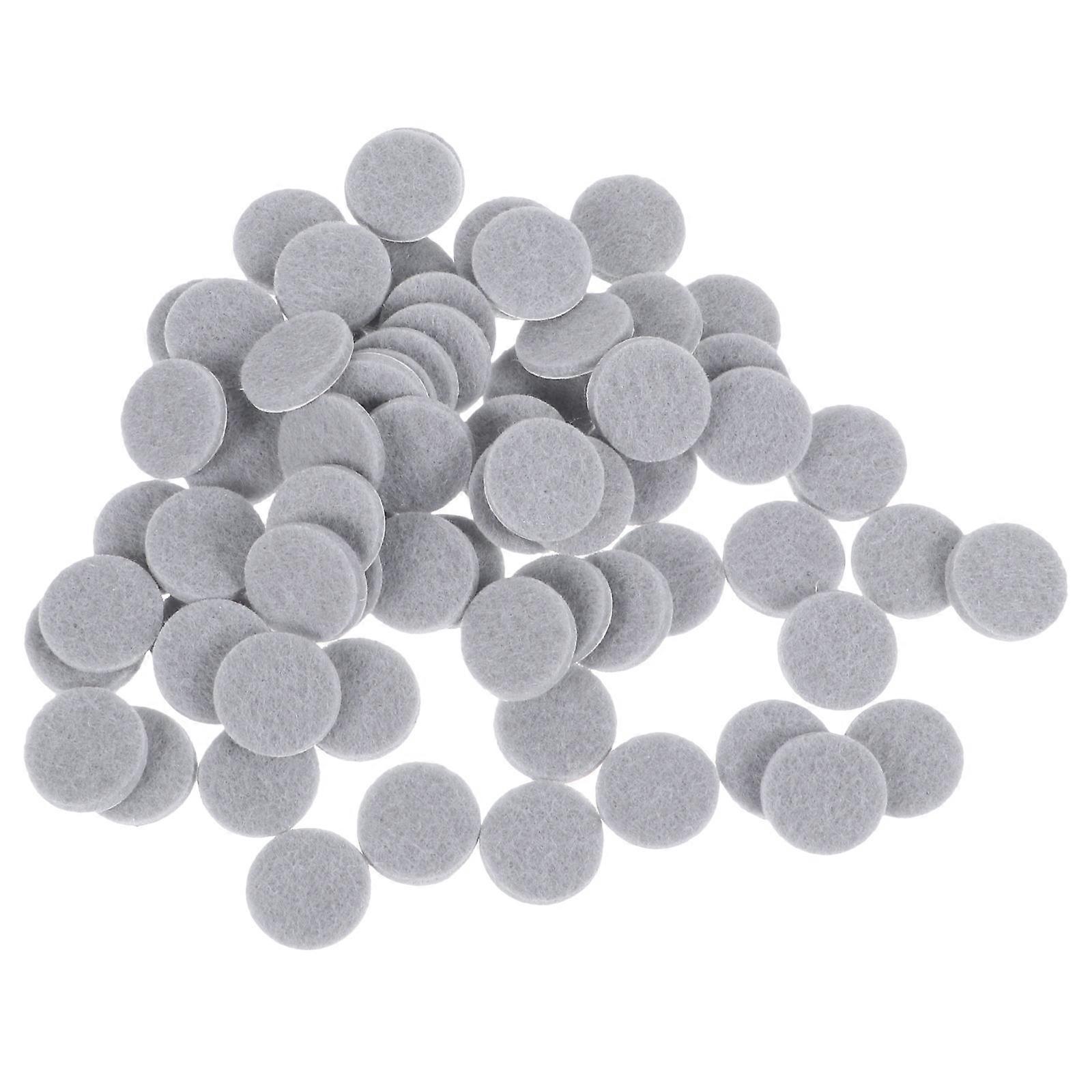 Nonslip Furniture Pads Sticky Felt Pads Round Mats Moving Furniture 2X2cm 0.3cm Thick Felt Cloth 100Pcs
