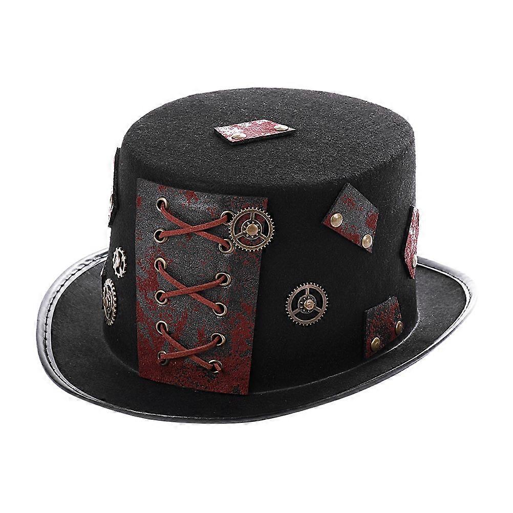 Victorian Steampunk Hat Cosplay Accessory PU Material Multi-Colored for Theatrical Performances 1Pack