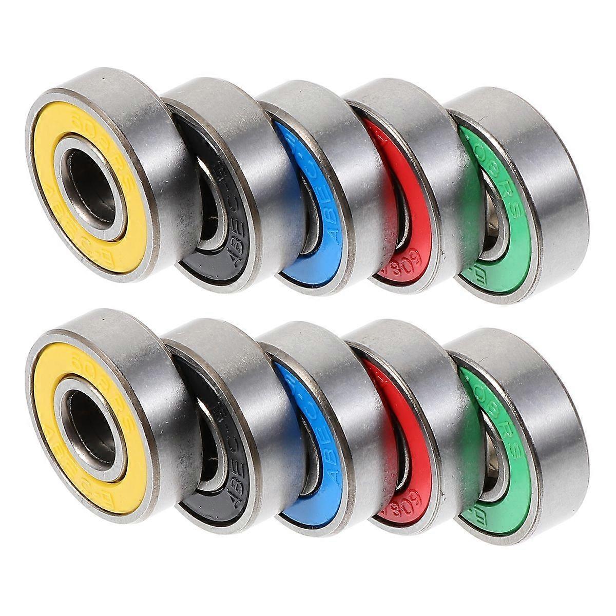 Skates Accessories Sliding Bearings Scooter Bearings Replacement Roller Skating 2.2x2.2x1.0cm Reduce Rotational Friction 50Pcs