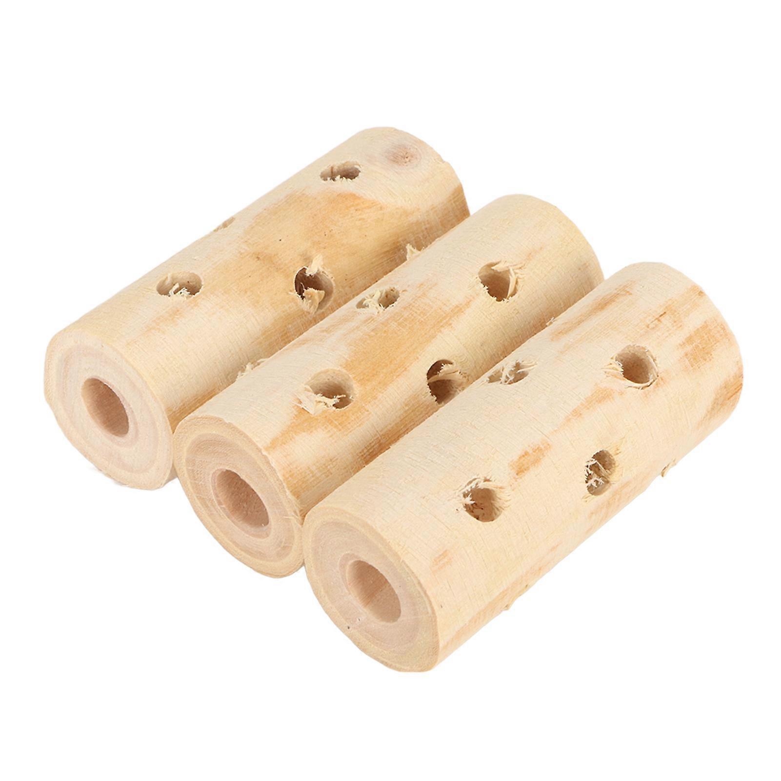 3Pcs Small Animals Chew Sticks Apple Wood Small Animals Chew Stick Toys for Chinchillas Hamsters Guinea Pigs Rabbits Without Bark
