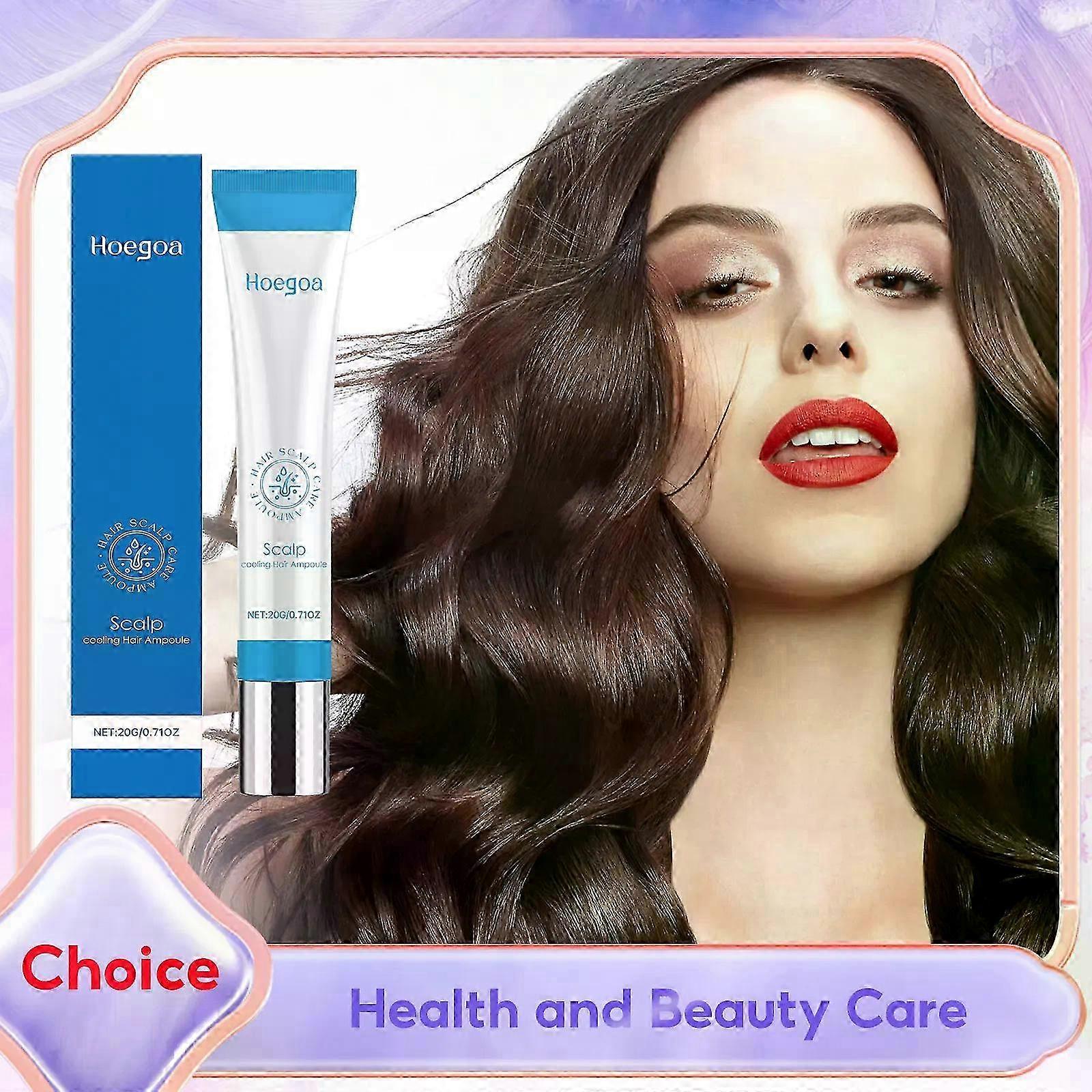 Essential Oil Hair Serum for Smooth Shine, Anti-Frizz, Strengthening, and Nourishing Scalp Treatment Roller
