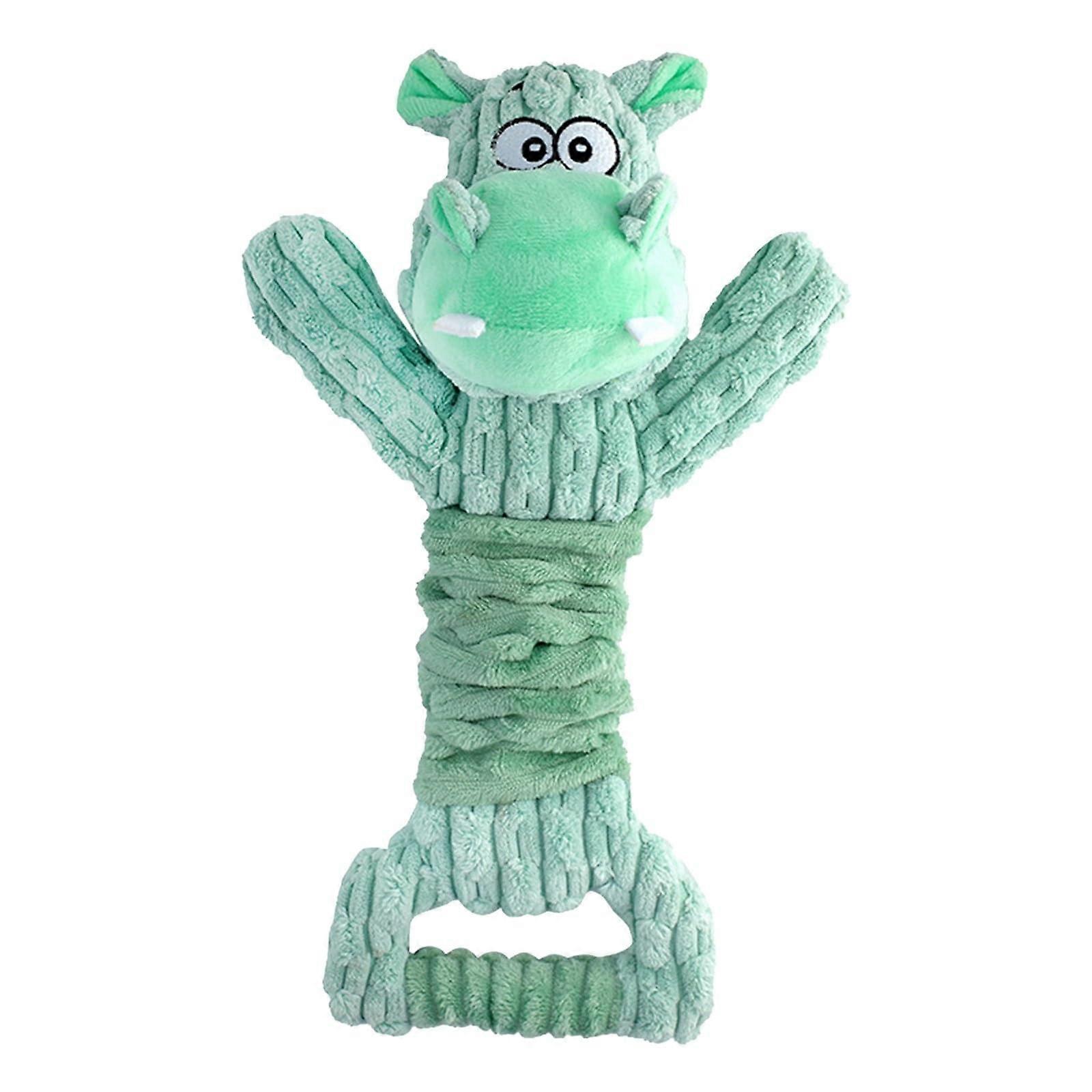 Squeaky Toy for Dogs, Interactive Plush Dog Toy with Crinkle Paper for Small, Medium, Large Dogs, Durable Tug of War Bone Balls