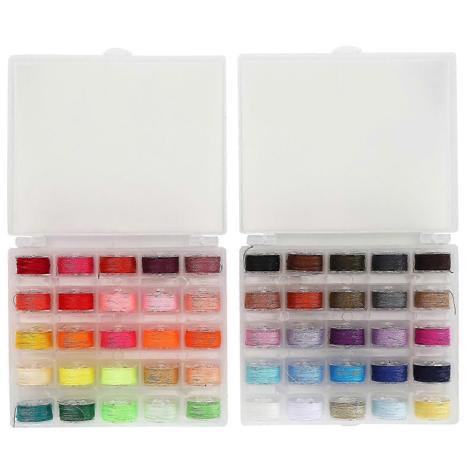50 Colors DIY Sewing Thread Colorful Polyester Threads for Hand and Machine Sewing