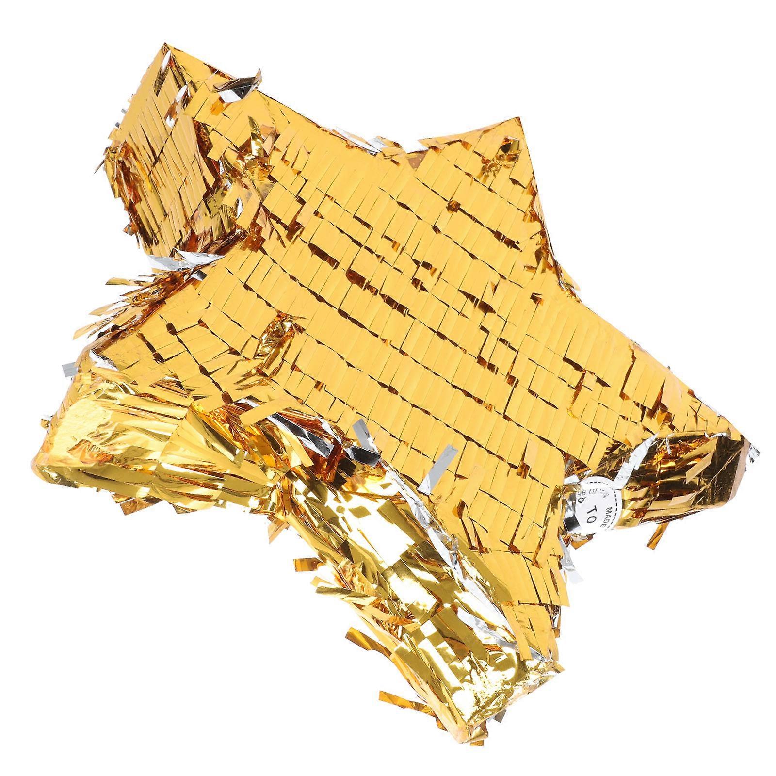 Golden Star Pi? for Decoration Crafted from Paper Bring Fun and Surprise to Gatherings 1Pc