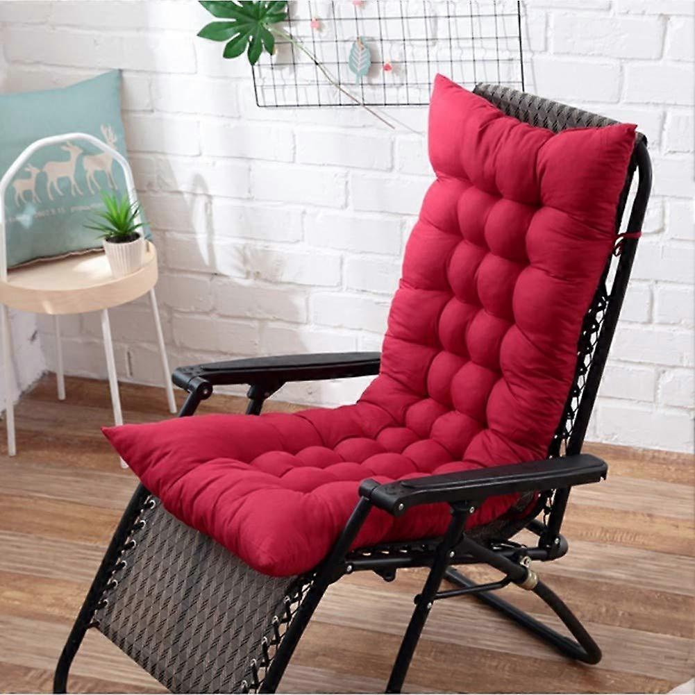 NonSlip Thick Cushion for Rocking Chair Bench Sofa Patio Garden with 6 Ties Red 110x40cm
