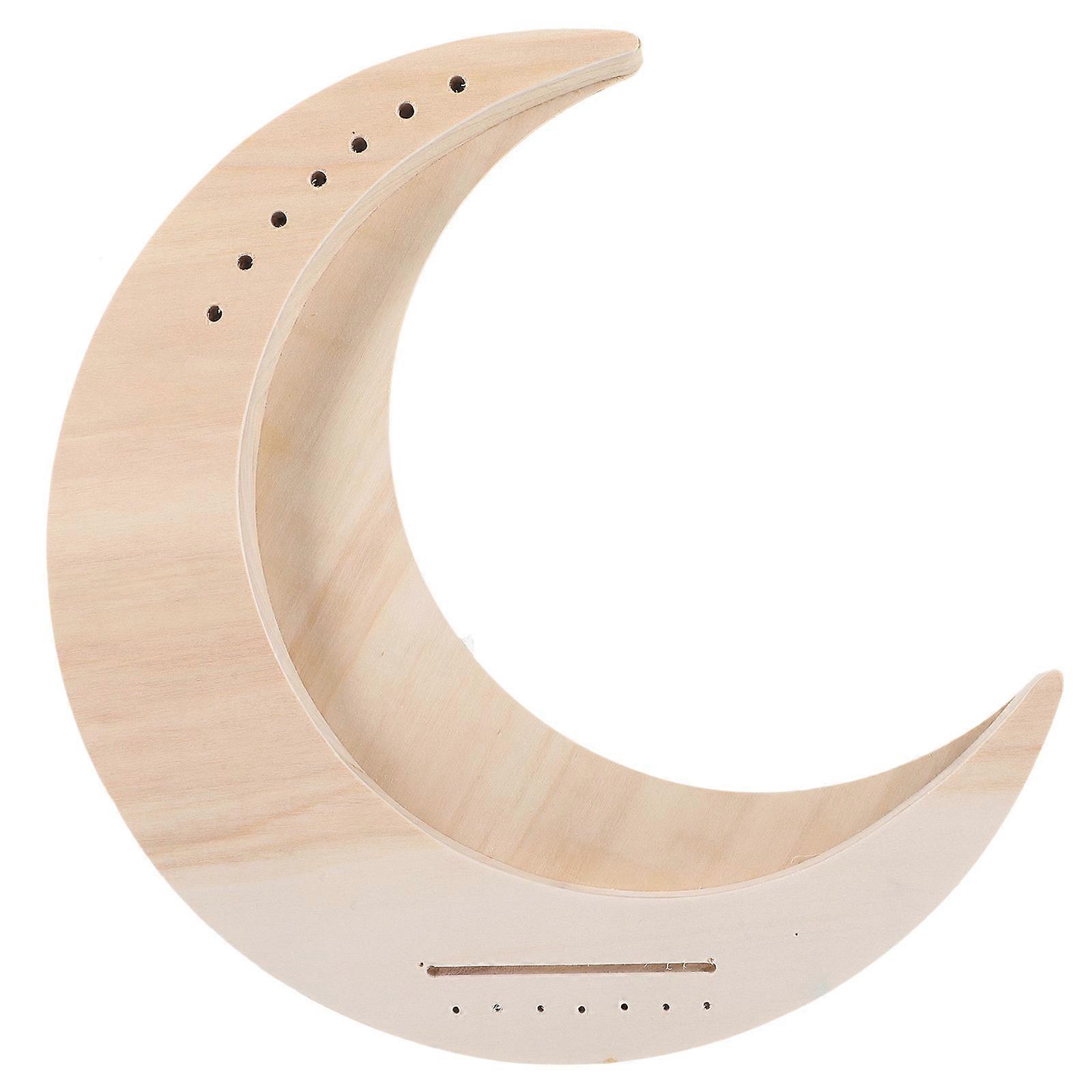 7 String Wooden Lyre Harp, Portable Moon Shaped Musical Instrument with Rounded Edges, Safe Design for Beginners, Creative Practice & Performance Gift