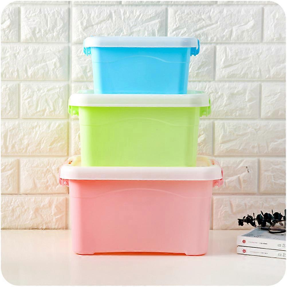 Plastic Organizer Box Small Size Portable Storage Container With Lid For Cosmetics And Other Small Items 1Pcs
