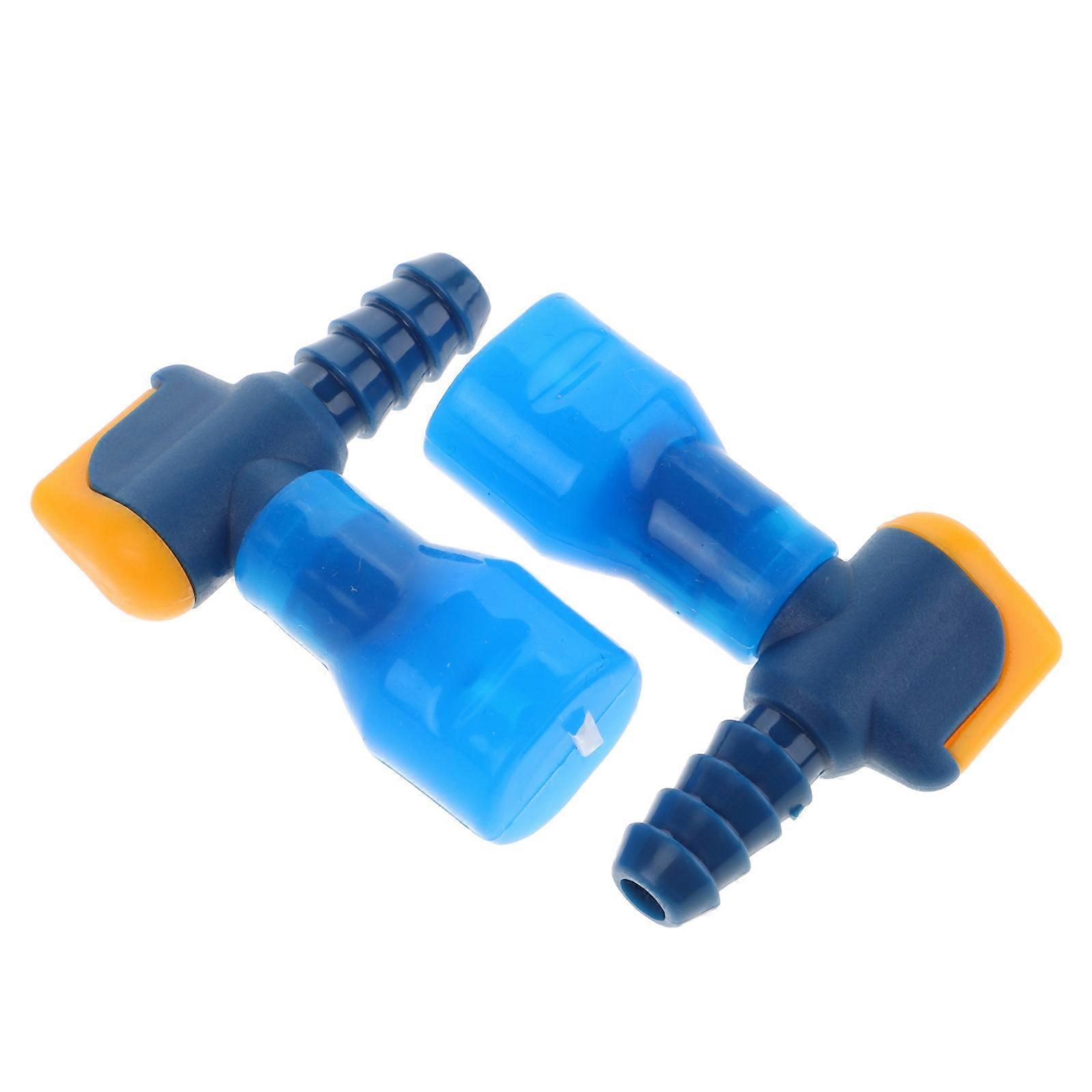 2pcs Durable Hydration Bladder Bite Valve Replacement, Angled Design Mouthpiece Connector for Hiking, Camping & Outdoor Activities
