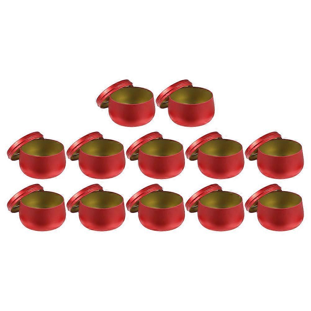 Jars Simple Chic Decor Packaging Tinplate 7.50X6.50X5.20CM Multi-Purpose 12Pcs