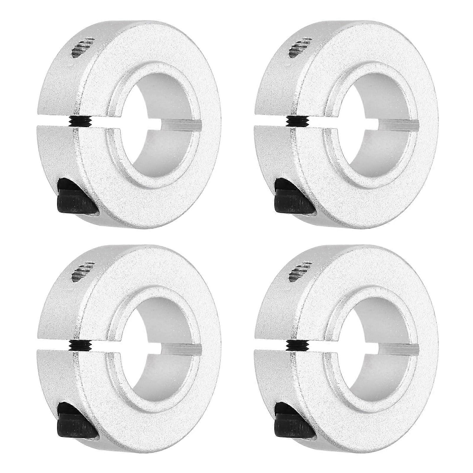 Schaftmanschette 17mm Bohrung Aluminiumlegierung Klemmwellenmanschetten M4-Schraube 4 Stück für Förderbandsysteme