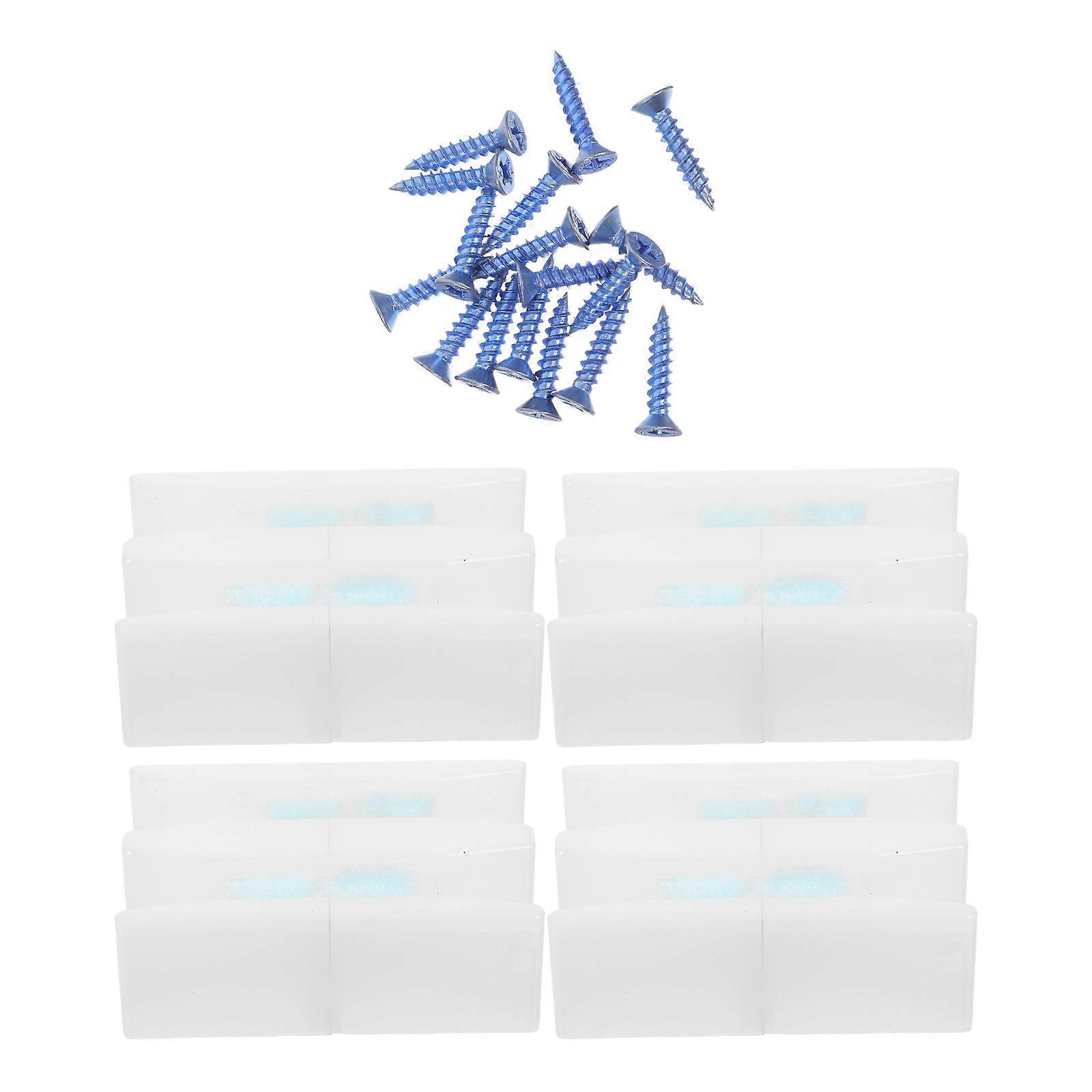 Sliding Shower Door Bottom Guide Square Maintenance Workers 2.6×1.8×0.9in 4Set