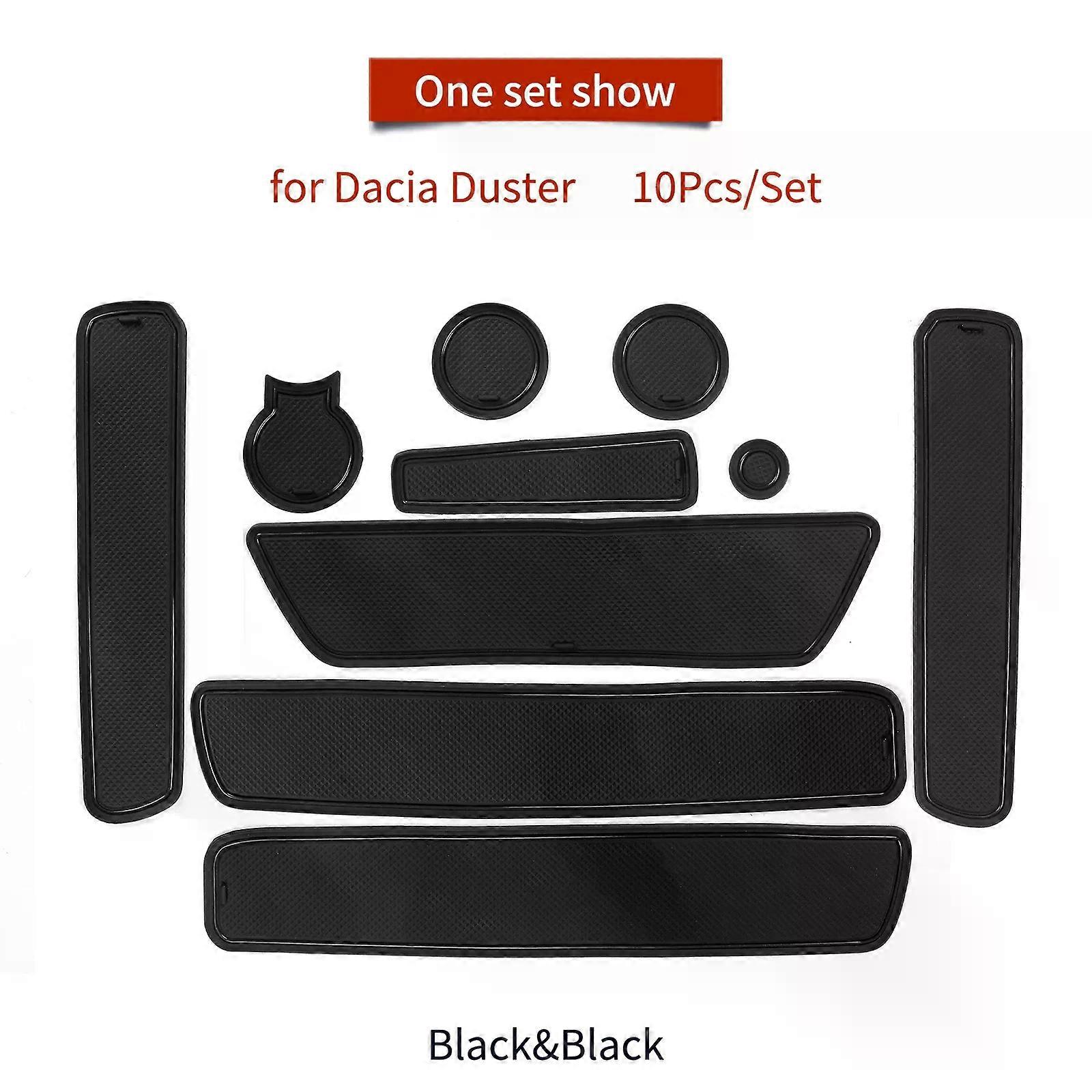 ZUNDUO מחצלת חריץ שער נגד החלקה עבור דאצ'יה דאסטר 2018 - 2021 מונע החלקה דלת חריץ כרית מחזיק תחתית אביזרי פנים