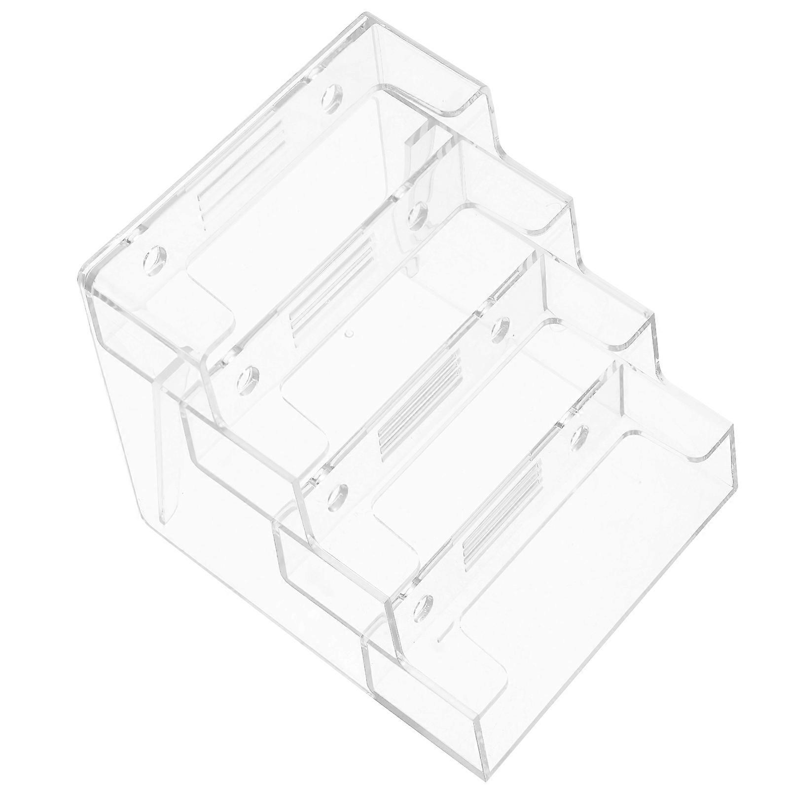Card Holder Organizer Box Sturdy Desktop Storage Stand for Office Exhibition Multi Card Display Rack