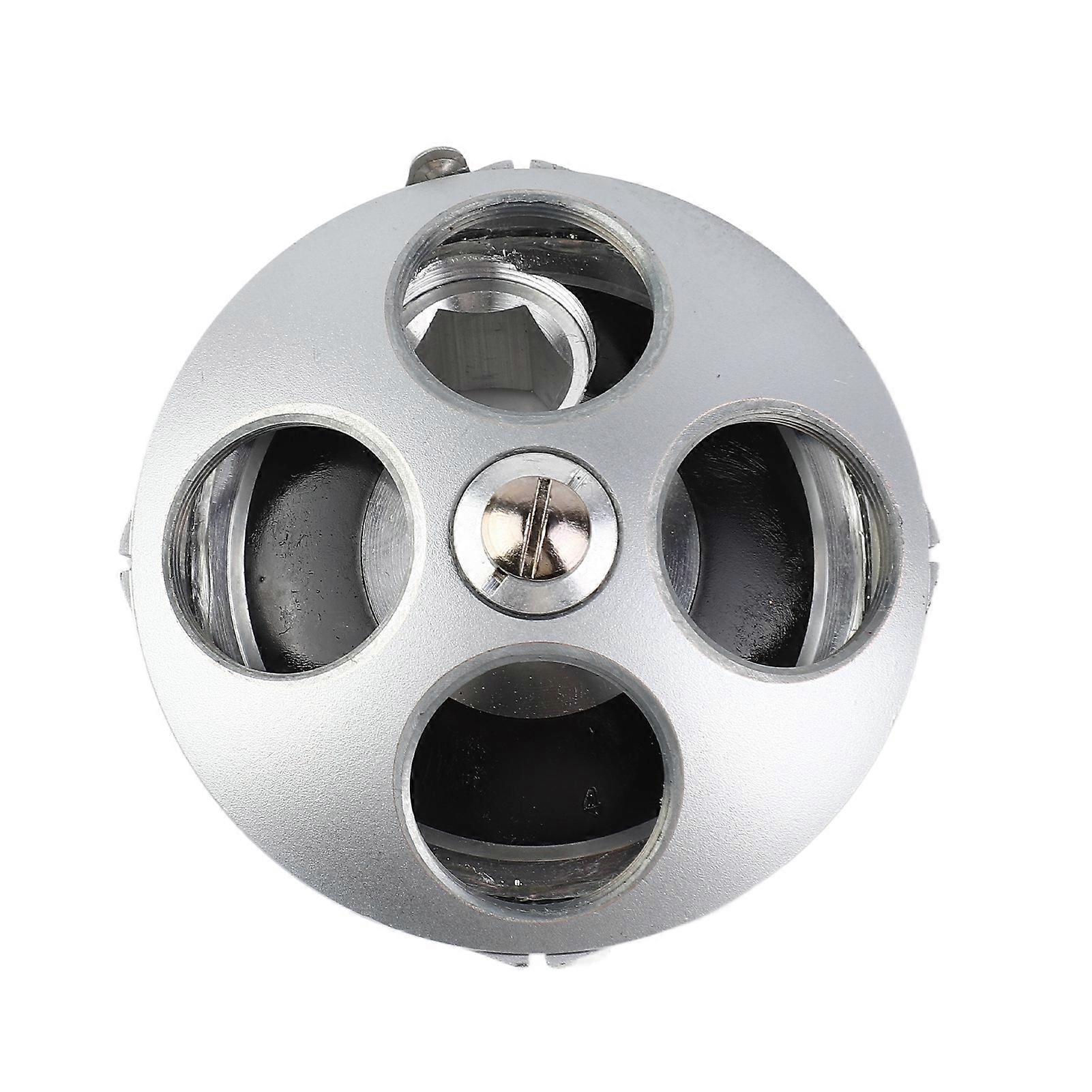 RMS 4‑Hole Objective Lens Adapter Revolving Nosepiece Biological Microscope Accessory