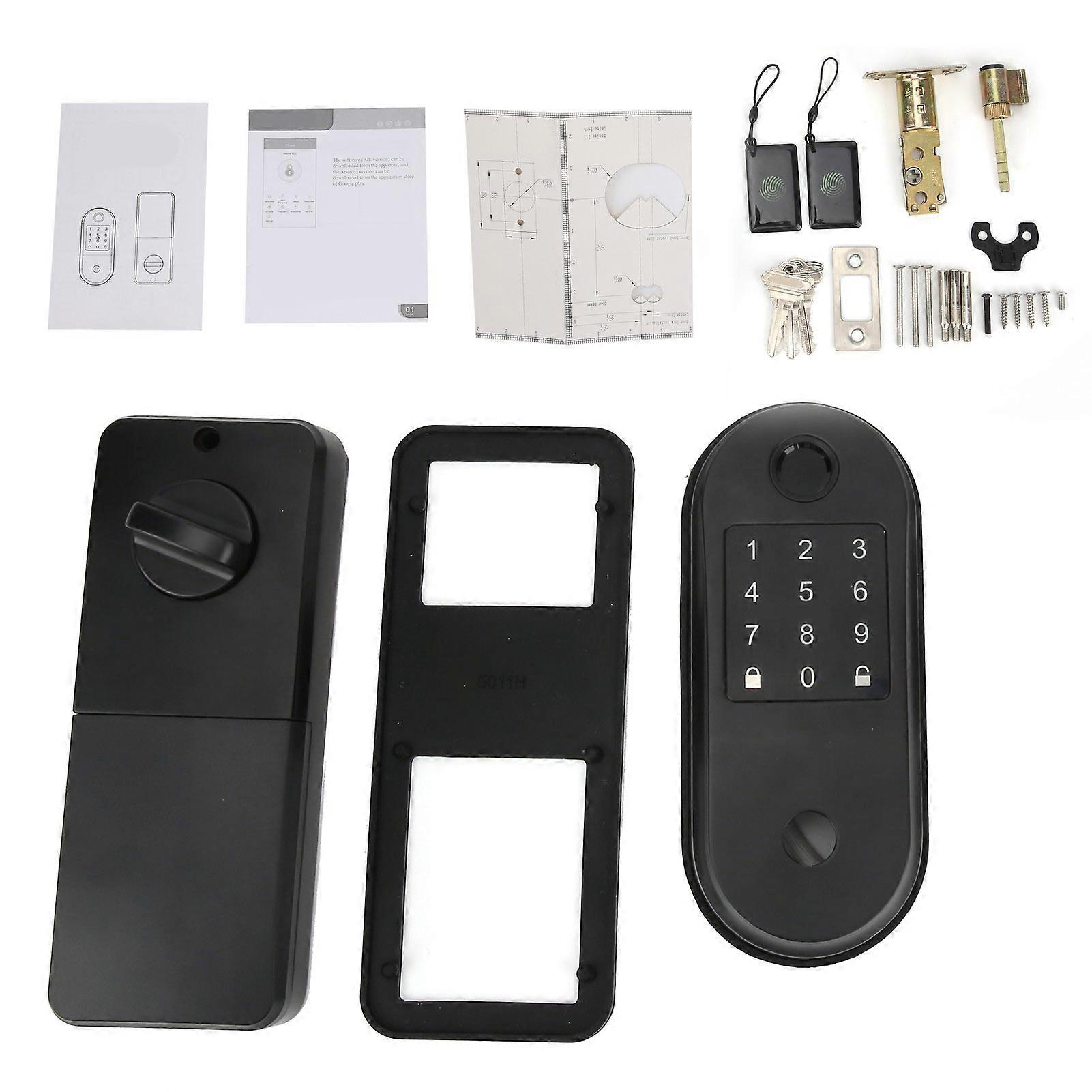Smart Door Lock TouchScreen Keyless Entry Deadbolt Biometric Fingerprint Bluetooth for Safety