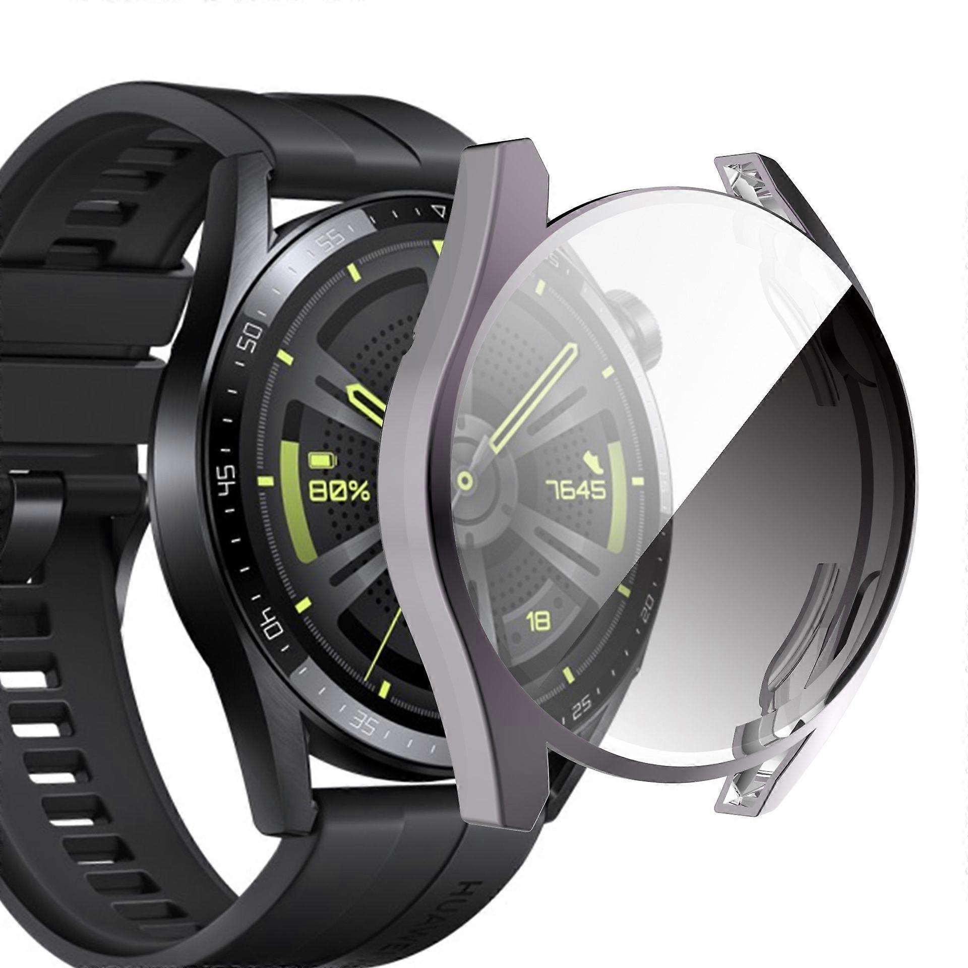 Soft TPU Full Cover Electroplated Durable Smart Watch Protective Case Shell for Huawei Watch GT 3 42mm