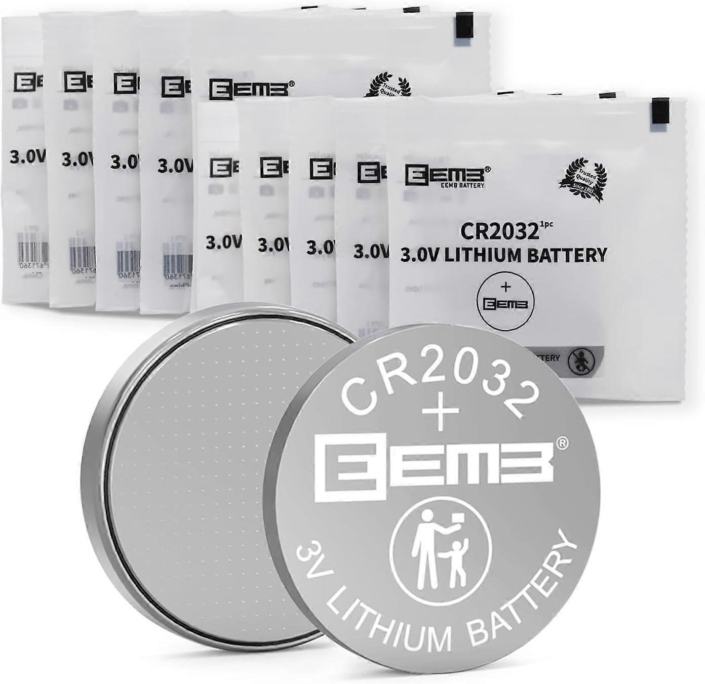 2025 Latest Model 10PACK CR2032 Battery 3V Lithium Button Coin Cell Batteries