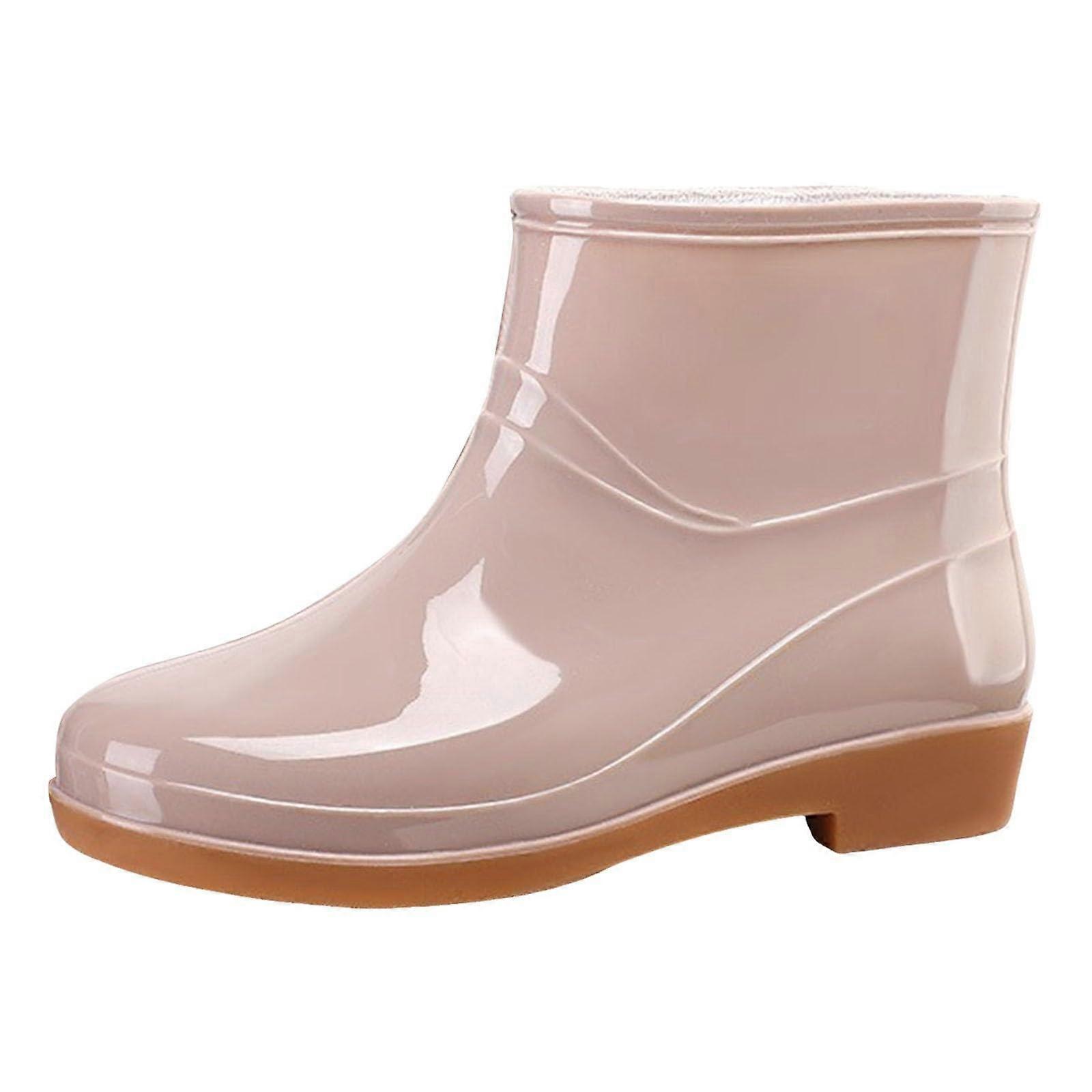 Zimowe wodoodporne buty, modne kalosze, antypoślizgowe, na zewnątrz, do pracy, wędkowania, podróży, rozmiar 40 EU, khaki.