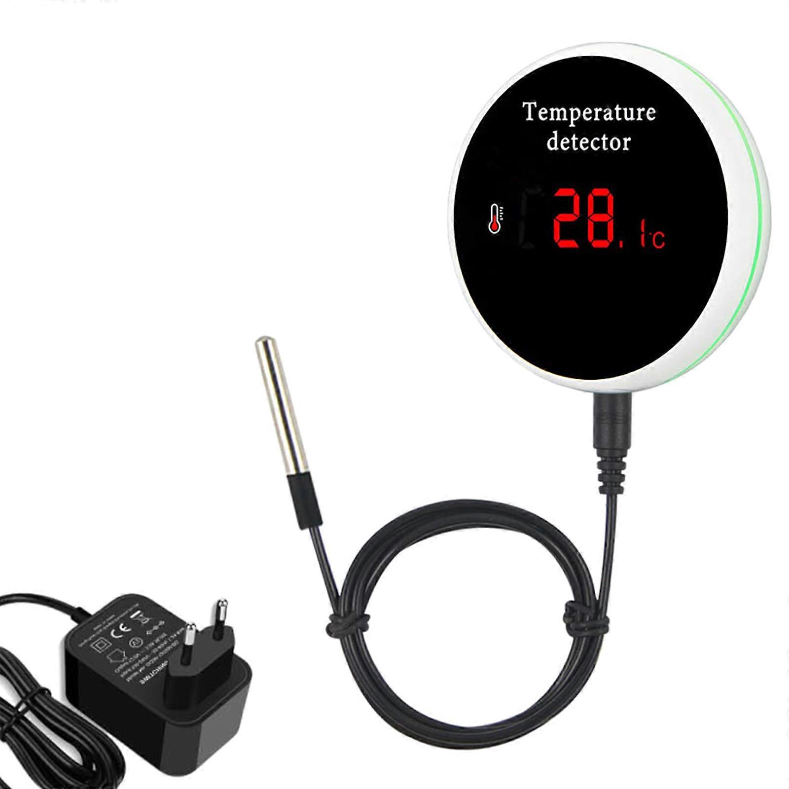 Temperature Detector Waterproof Temperature Sensor ABS Temperature Monitor Easy to Use for Racks Cold Storage Multicolor