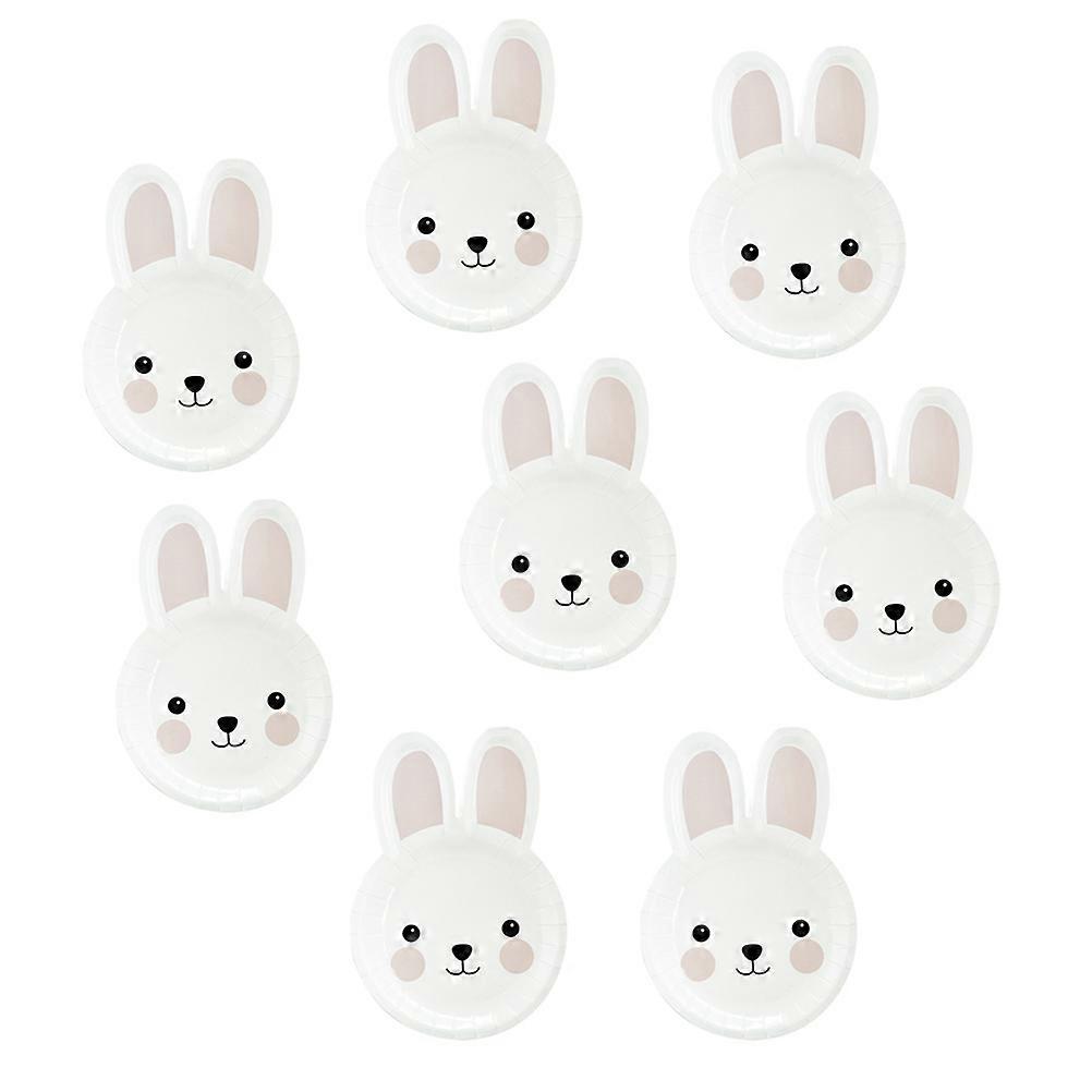 Bunny Paper Rabbit Shape Easter Parties 24X17CM White 8Pcs
