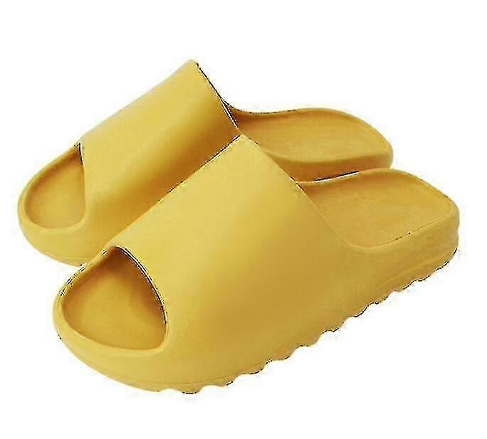 Slides Slippers Platform For Beach-13-42-43-Yellow
